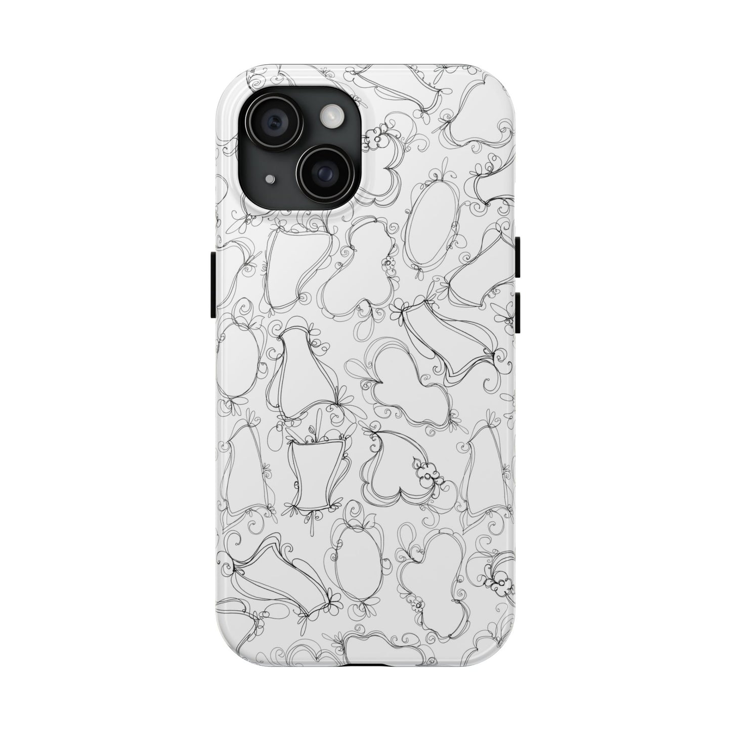 Frames White / Black Phone Case