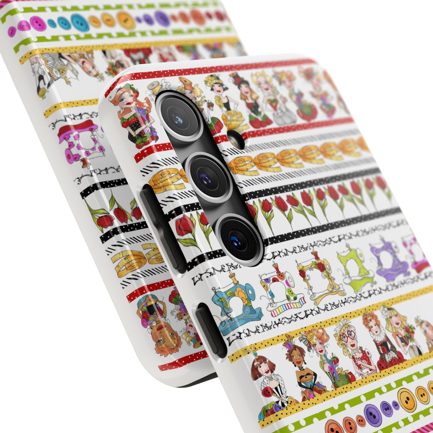 Curious Border White Phone Case