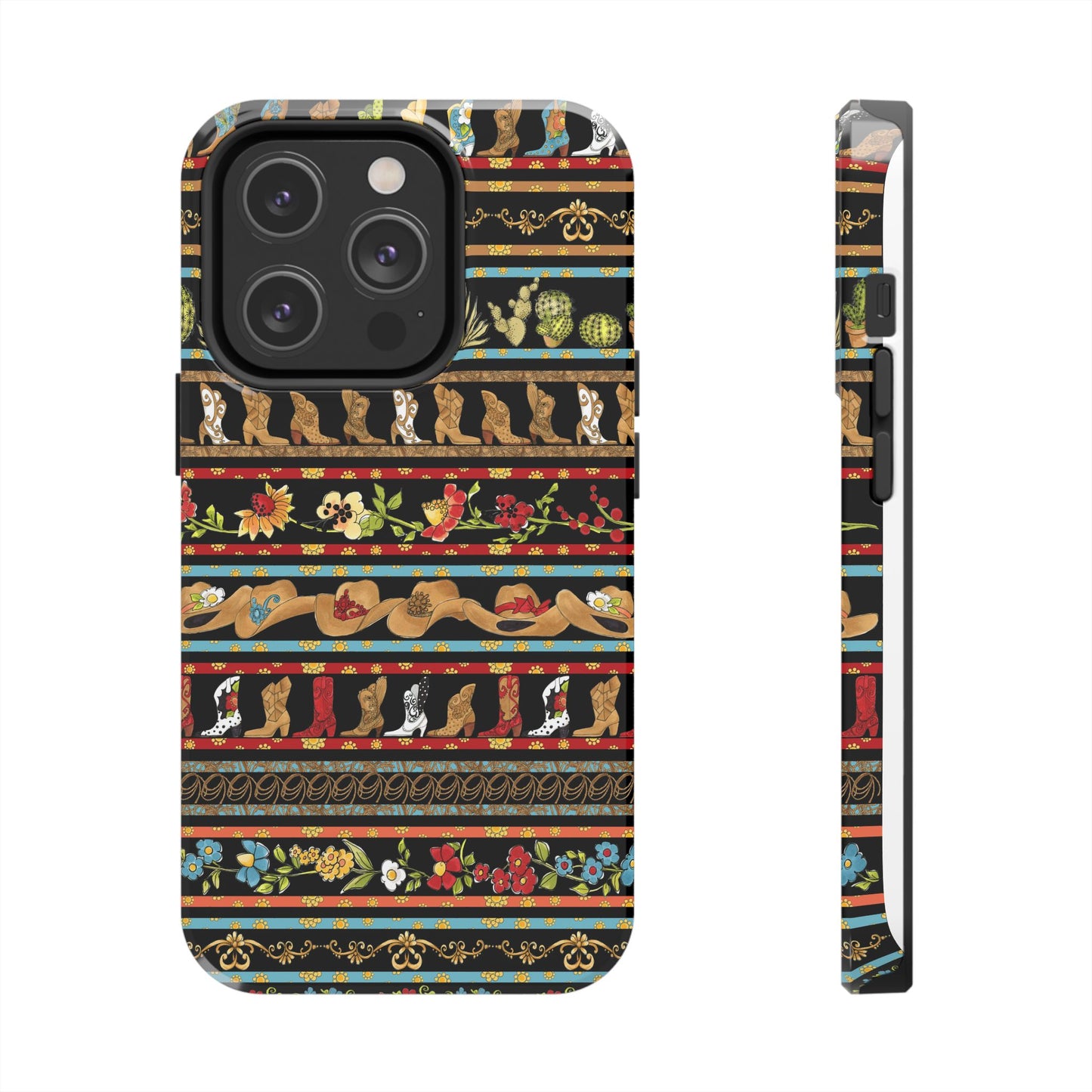 Whoa Borders Black Phone Case