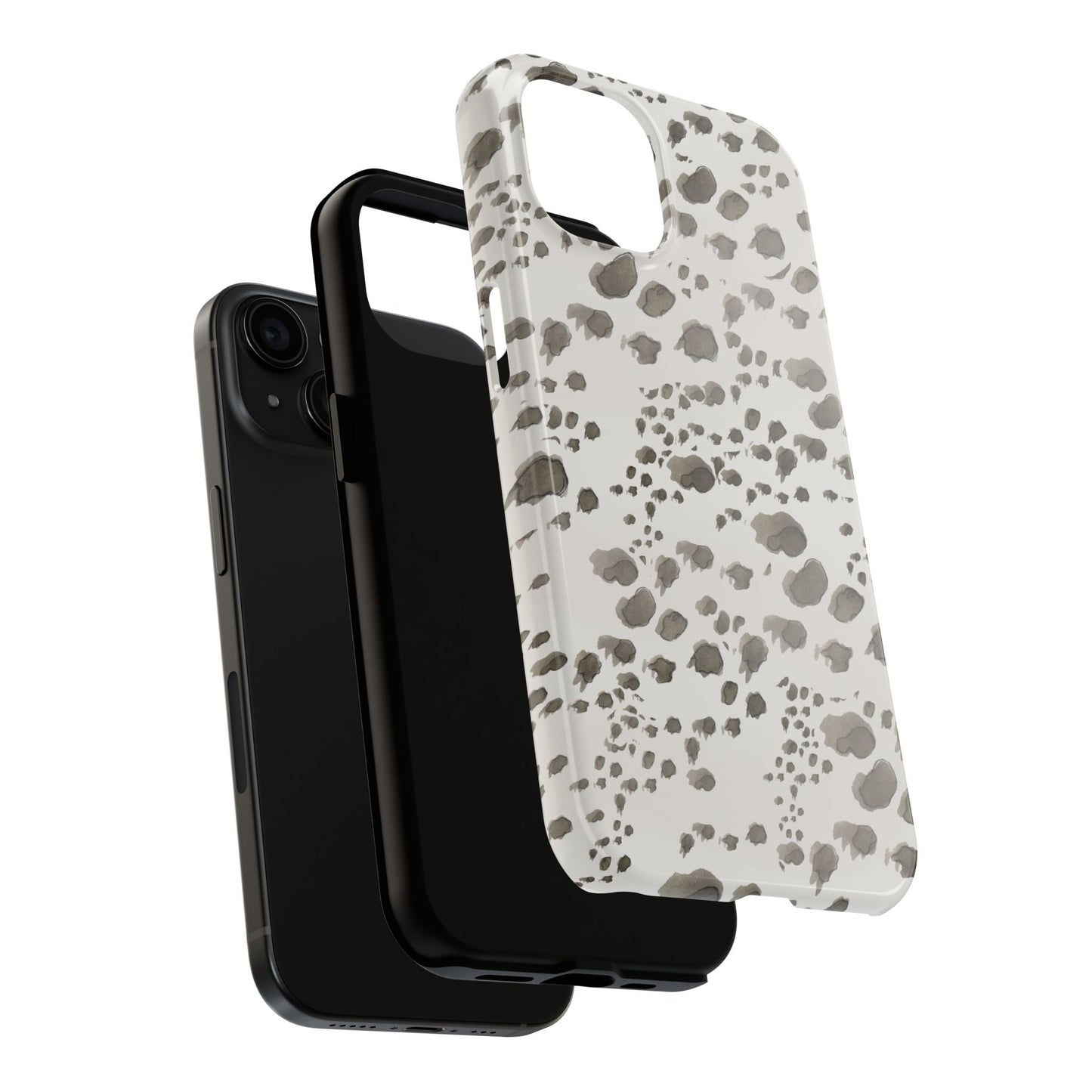 Kitty Dots Gray Phone Case