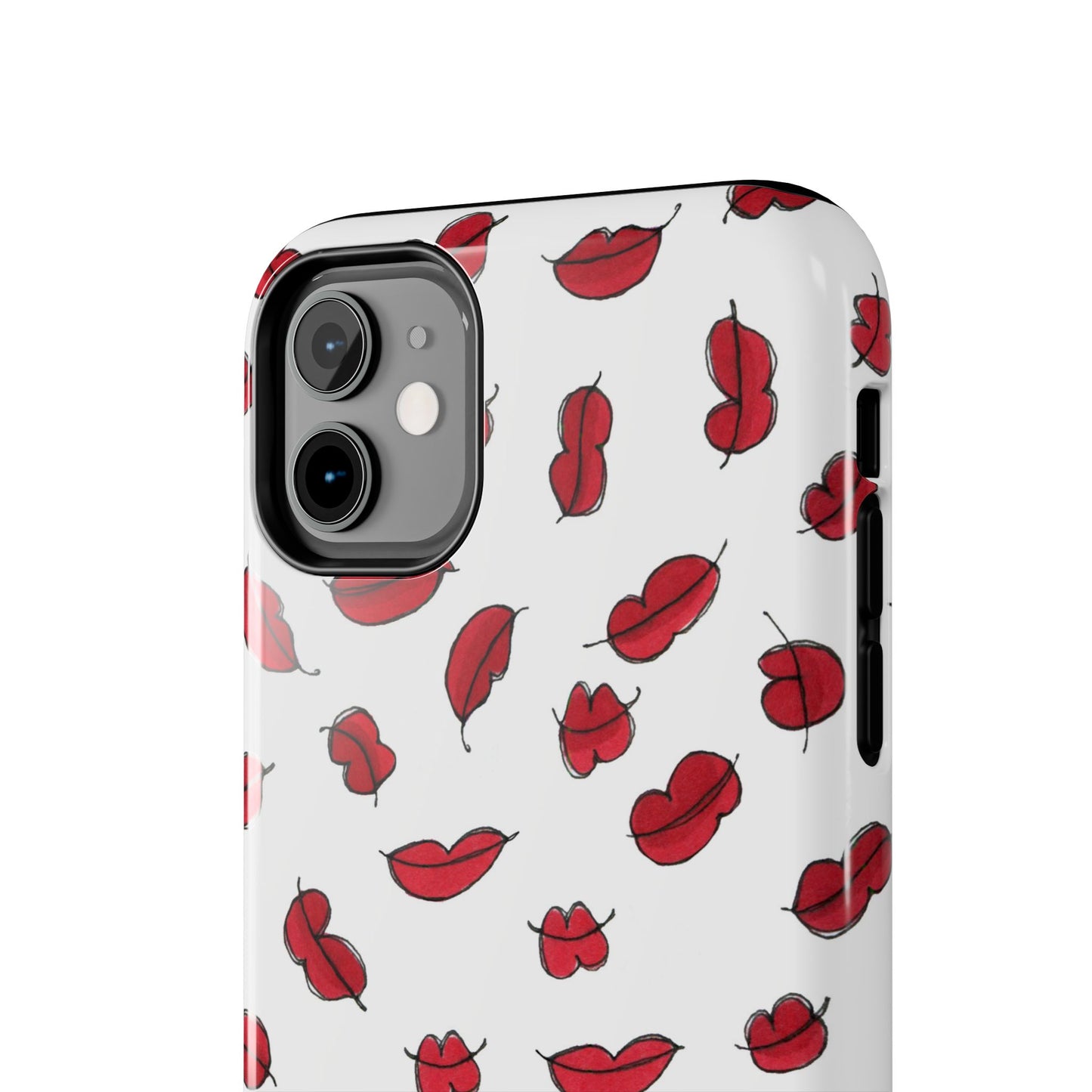 Lotsa Lips White Phone Case