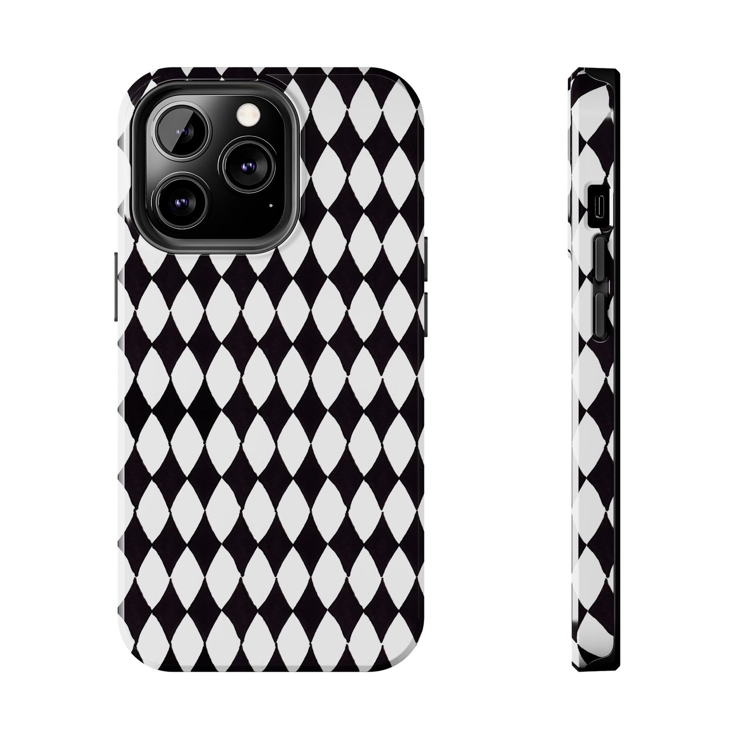 Diamond White / Black Phone Case