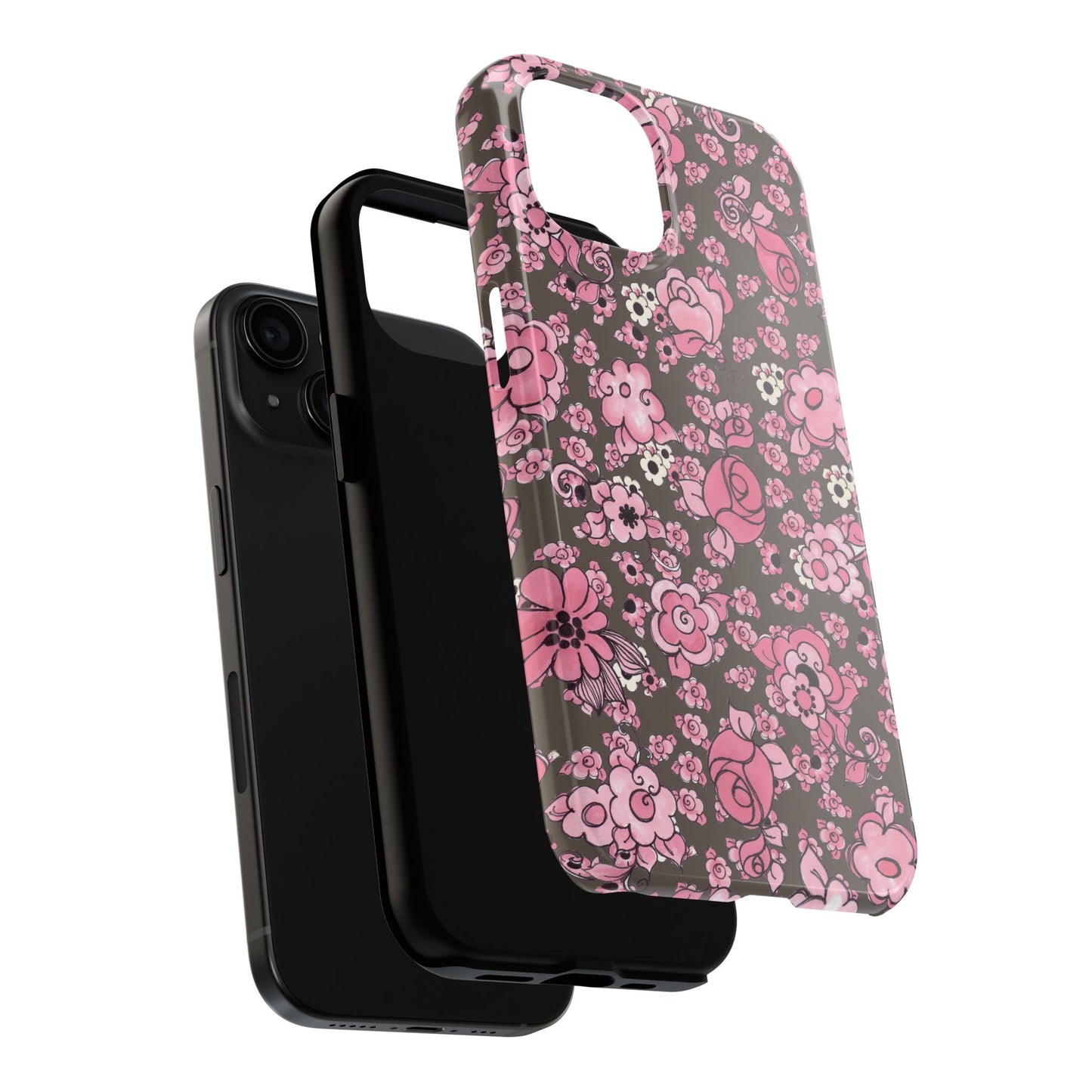 Profuse Posies Mocha Phone Case