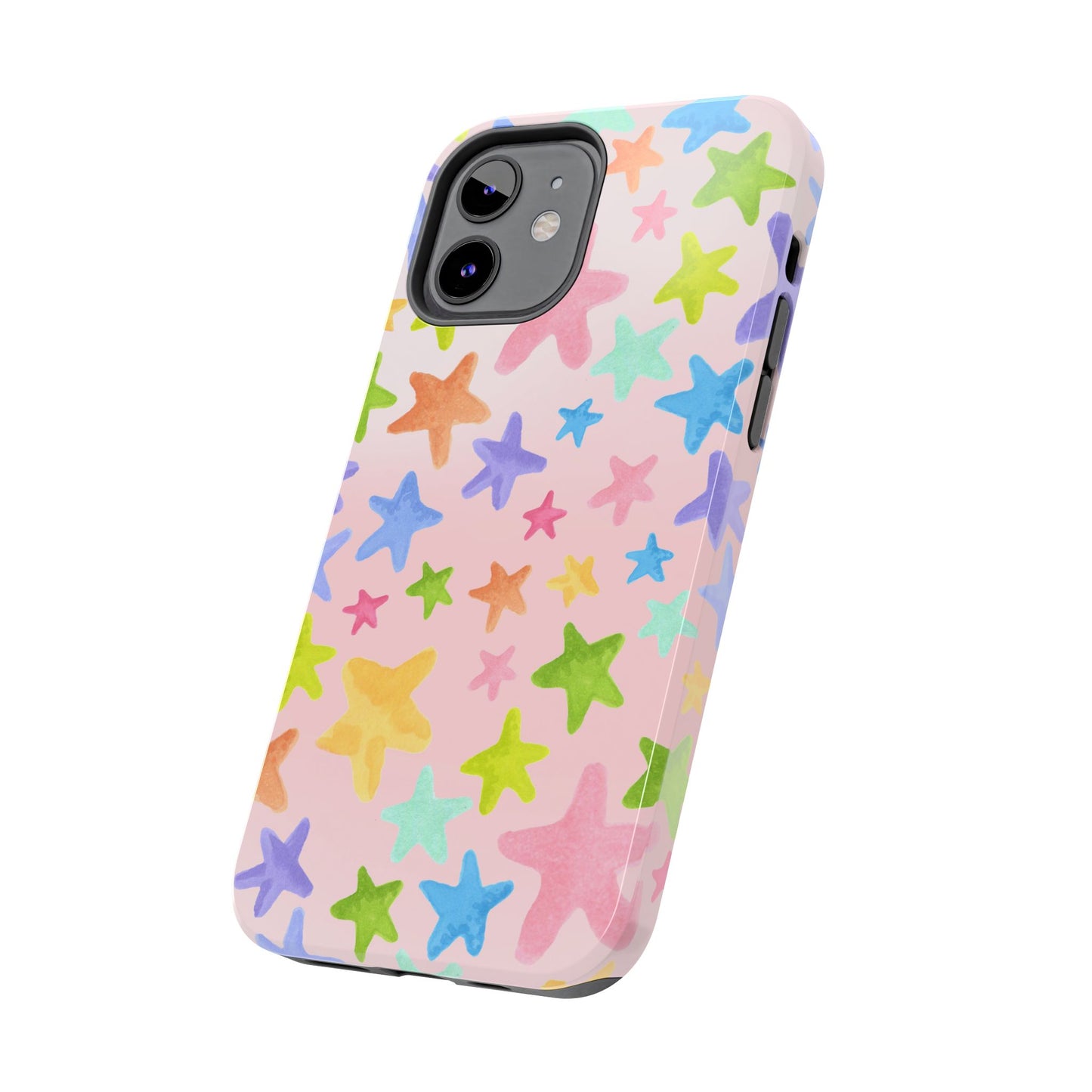 Happy Stars Pink Phone Case