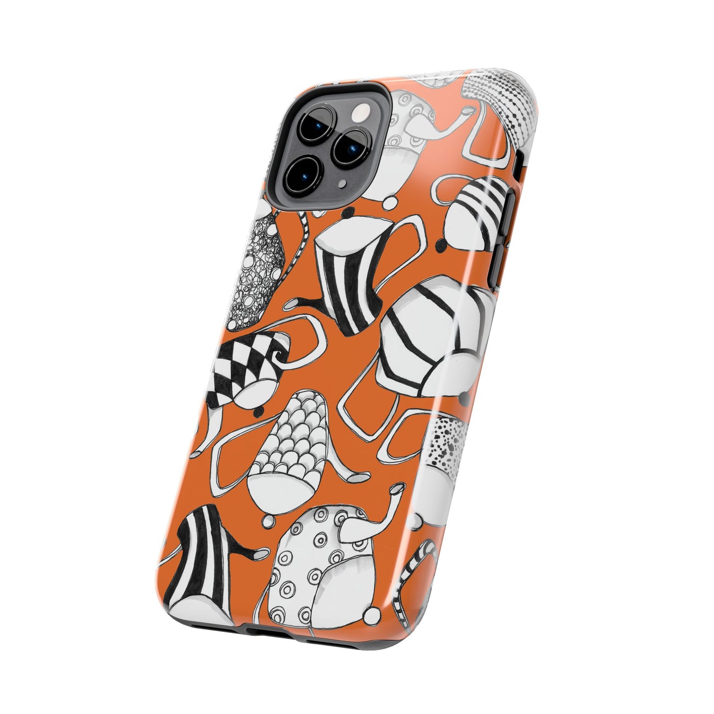 Coffee, Tea Anyone? Orange Phone Case