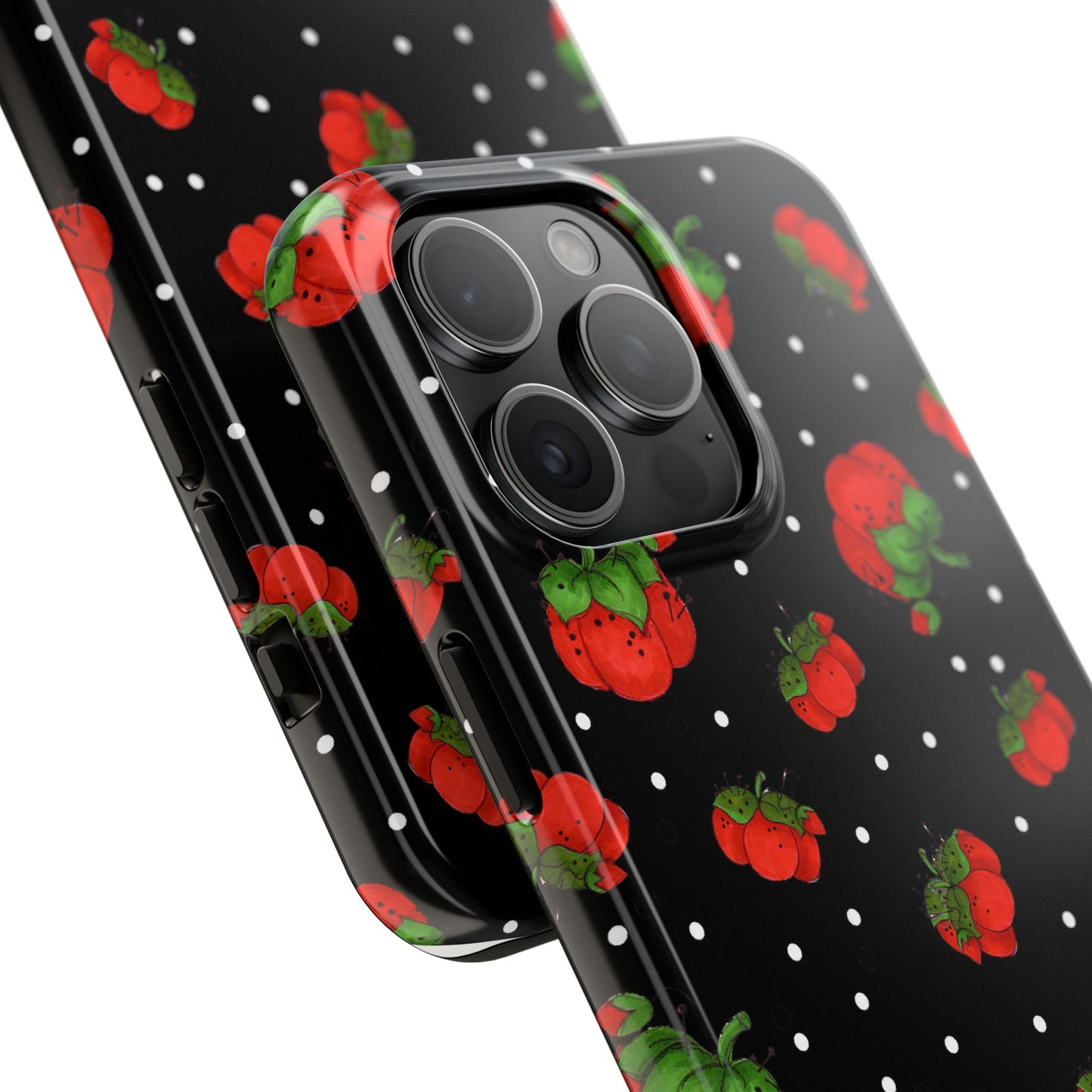 Pin Dots Black Phone Case