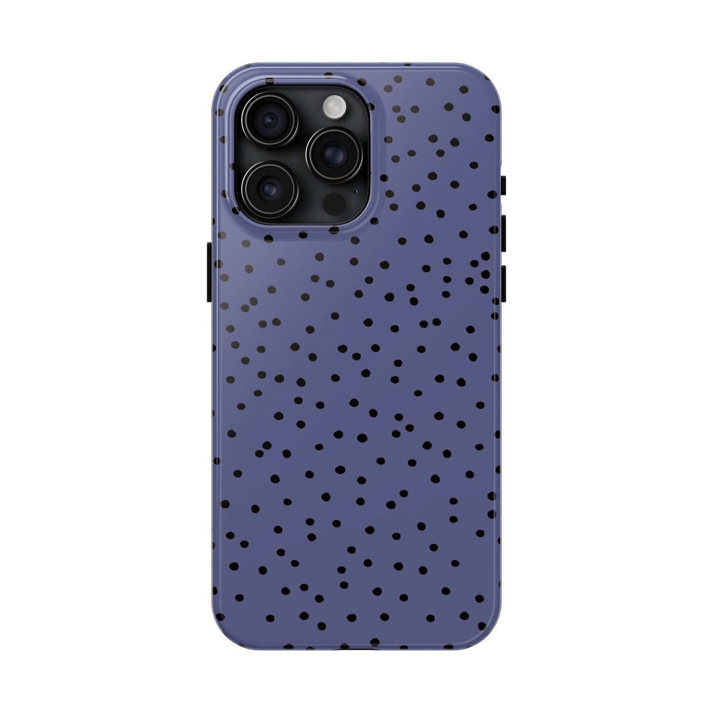Dinky Dots Blue / Black Phone Case
