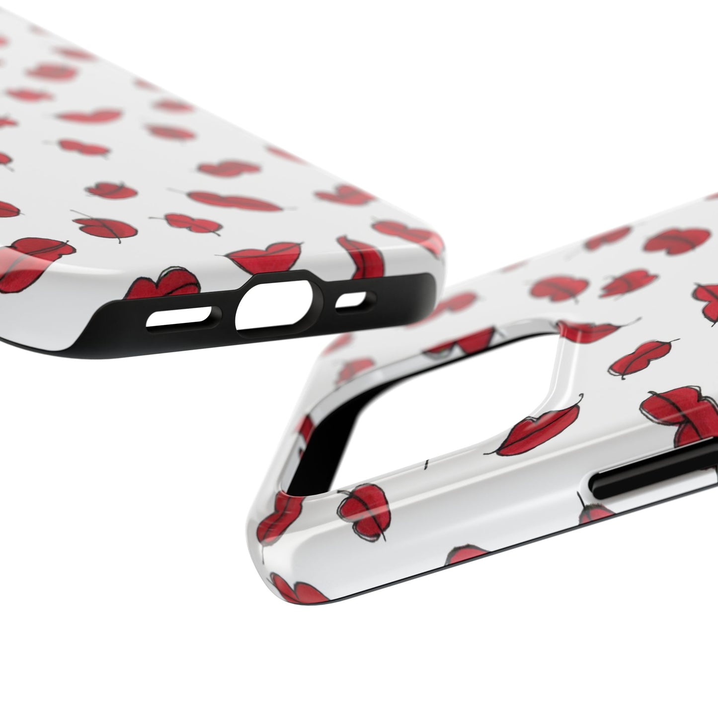 Lotsa Lips White Phone Case