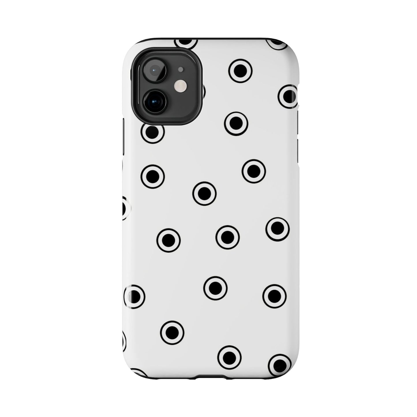 CD Dots White / Black Phone Case