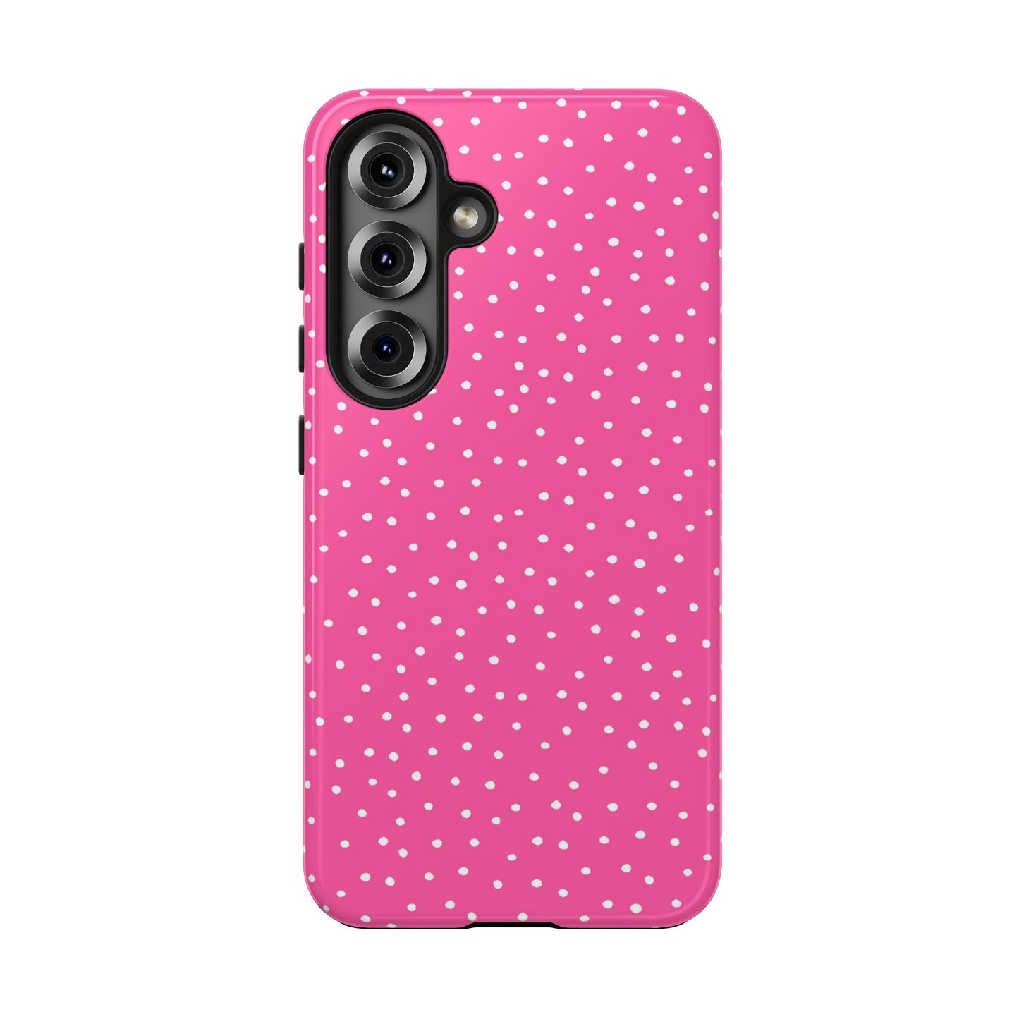 Dinky Dots Bright Pink / White Phone Case