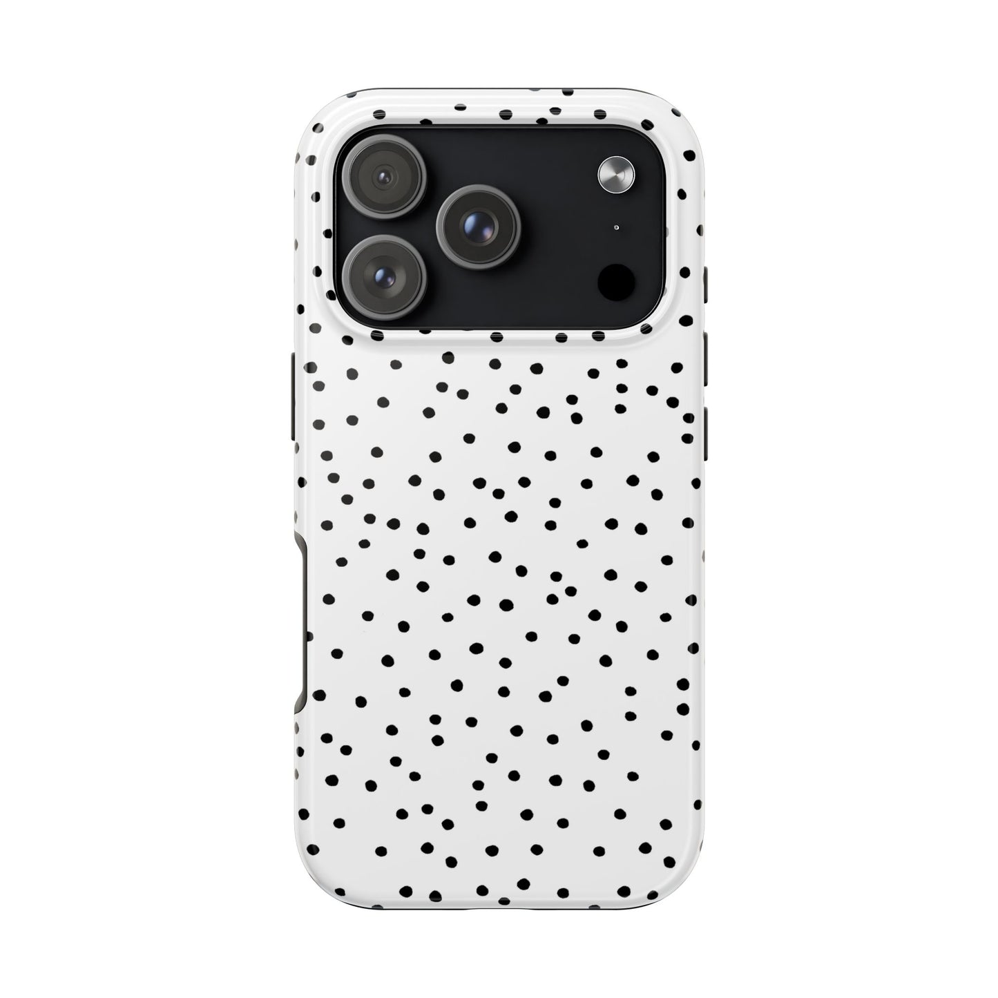 Dinky Dots White / Black Phone Case