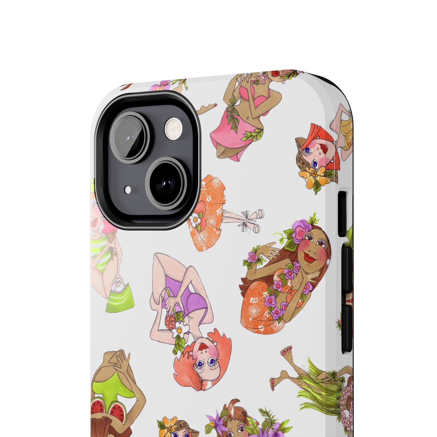 Island Toss White Phone Case