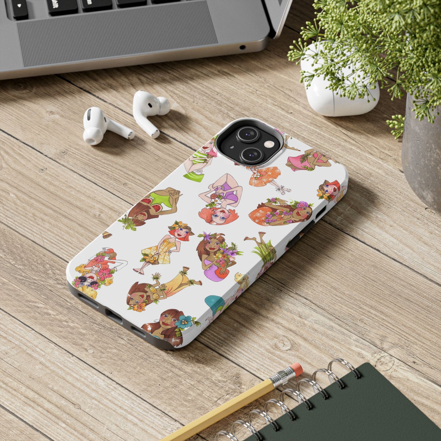 Island Toss White Phone Case