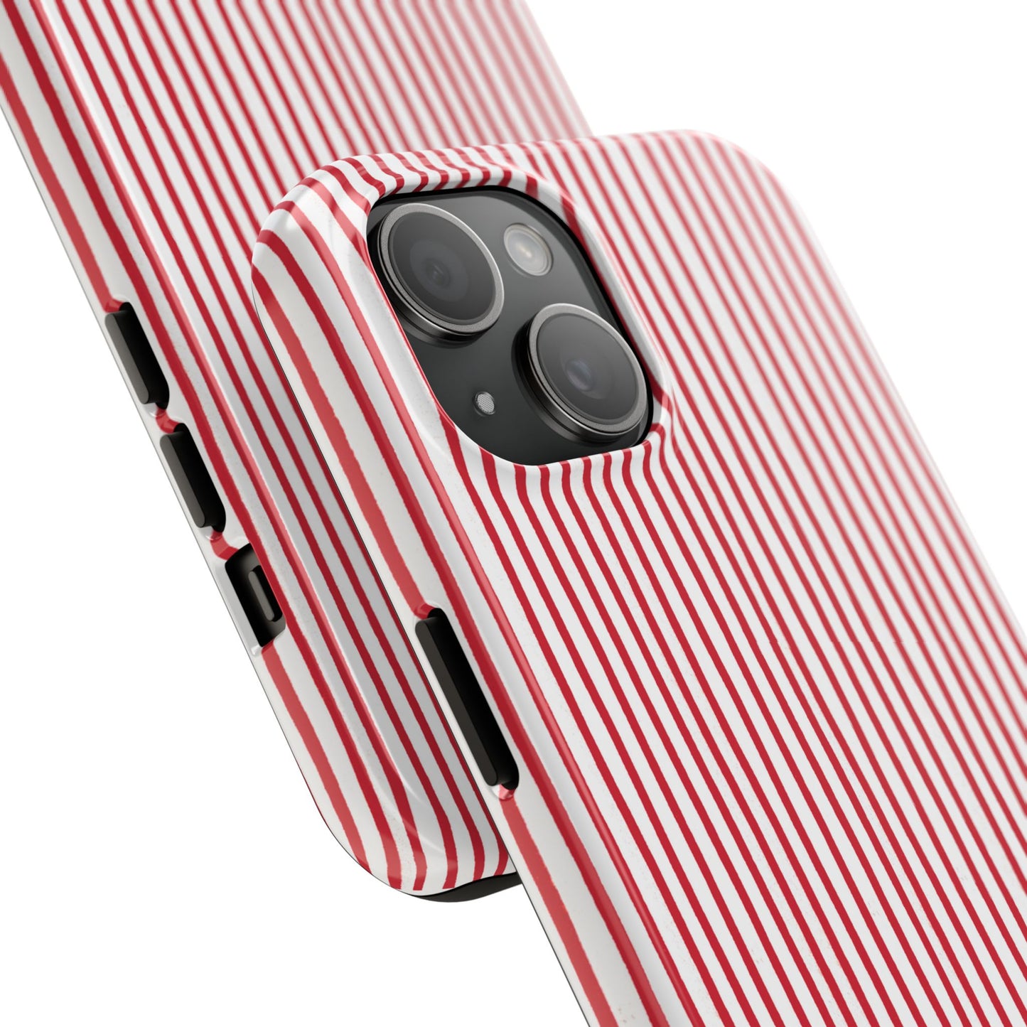 Candy Stripe White / Red Phone Case