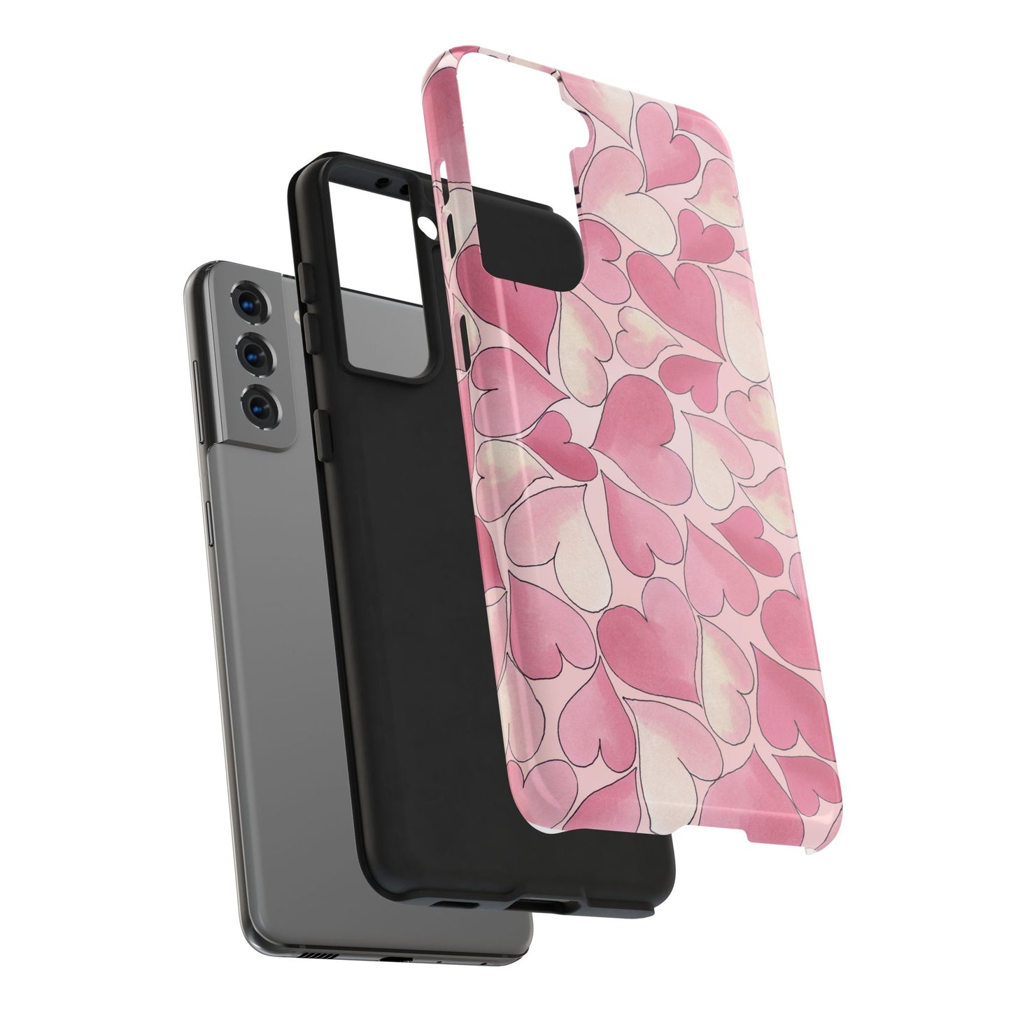 Hearts Pink Sky Phone Case