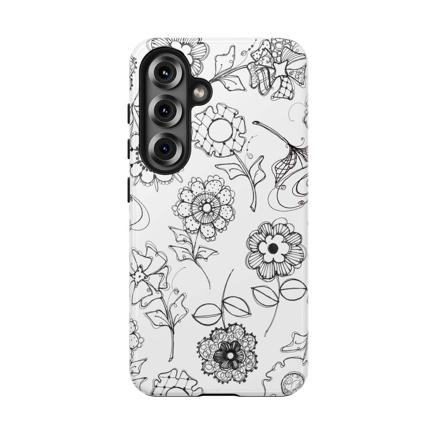 Paper Posies White Phone Case