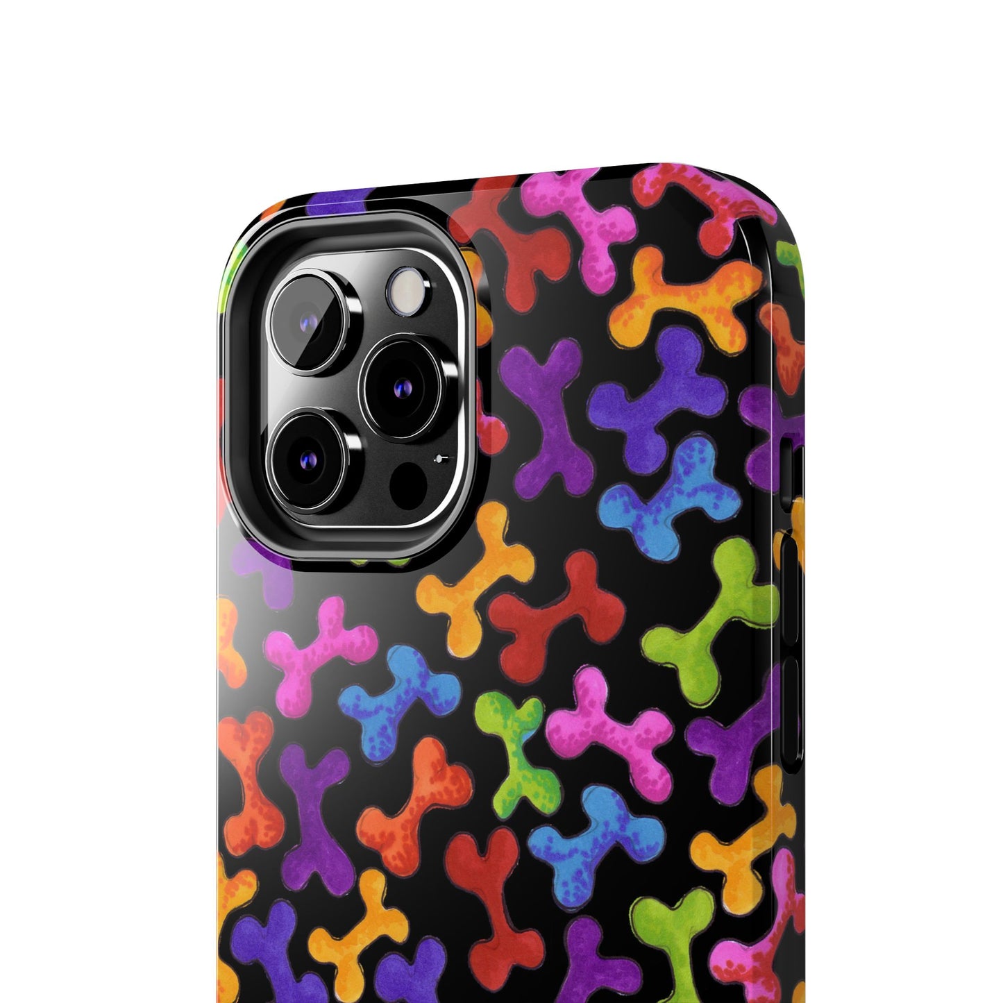 Fancy Bones Black / Multi Phone Case