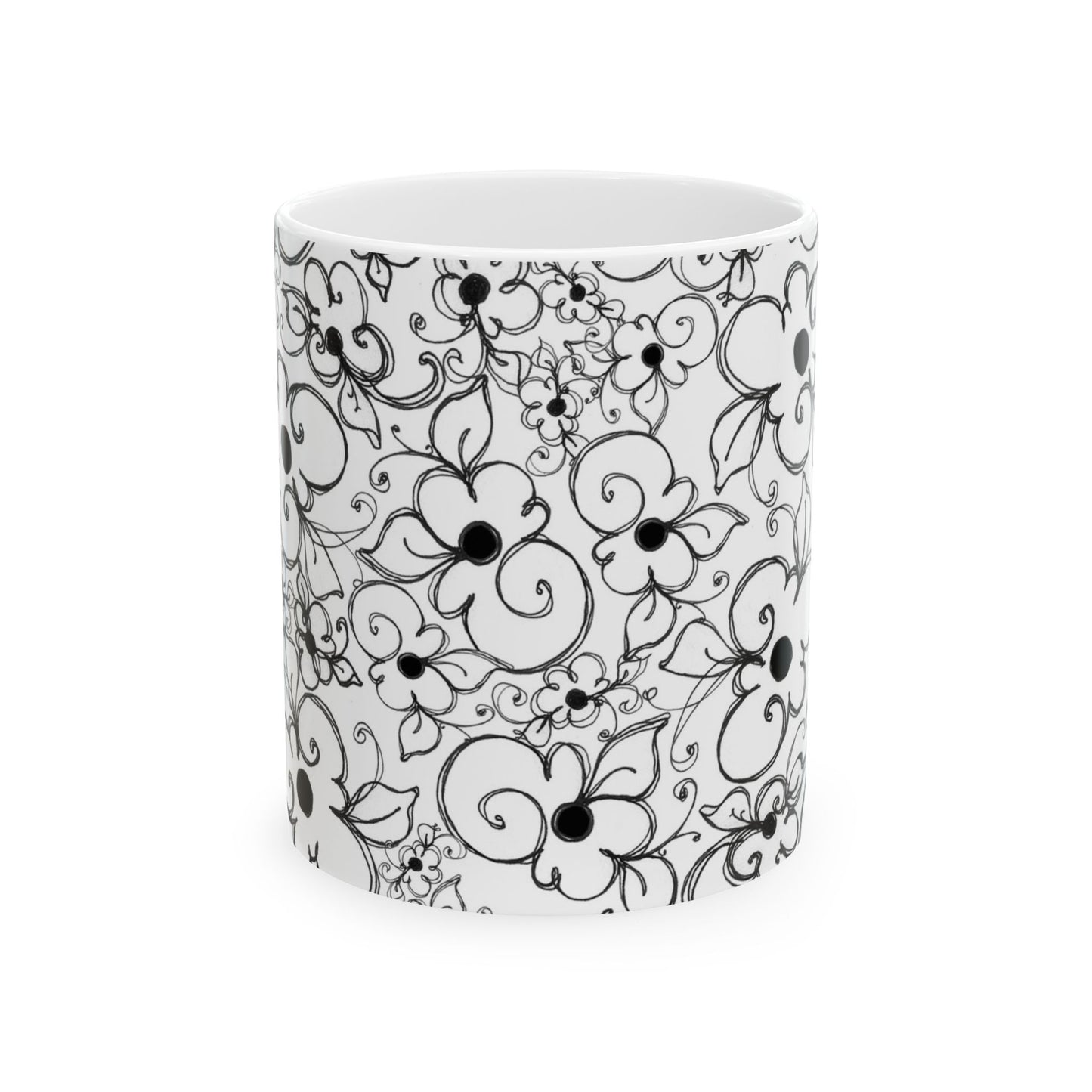 Dog Daisies White Cup