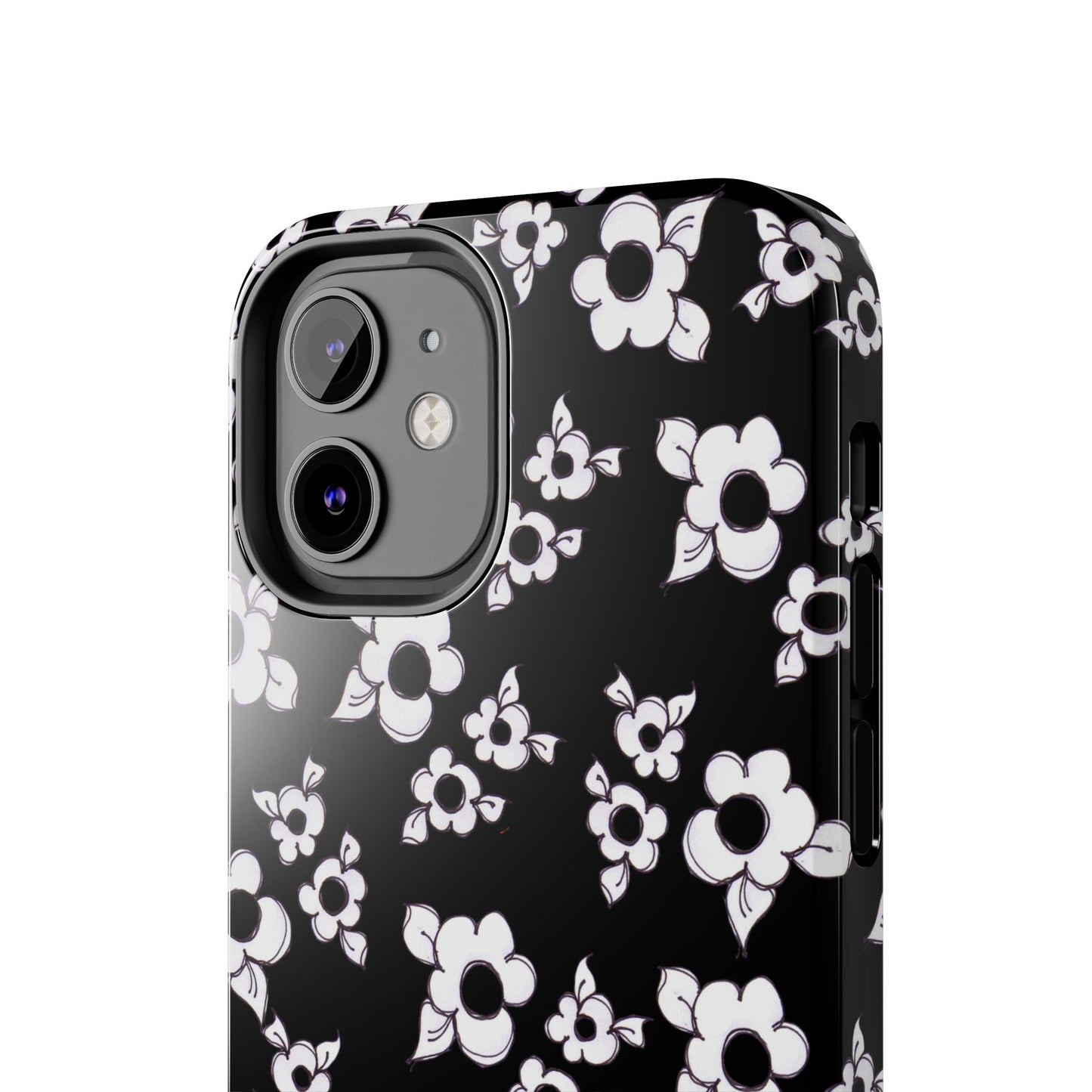 Daisy Cluster Black / White Phone Case