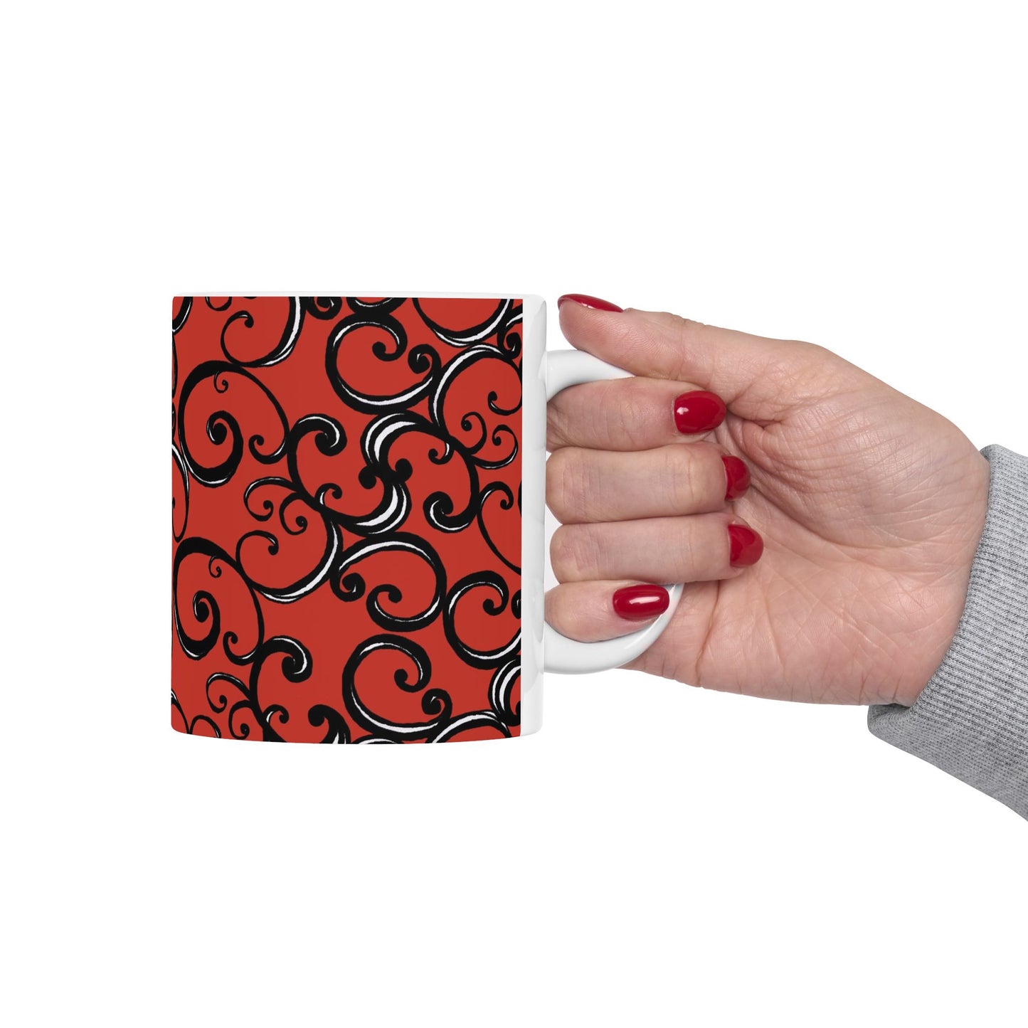 Curls Red / Black Cup