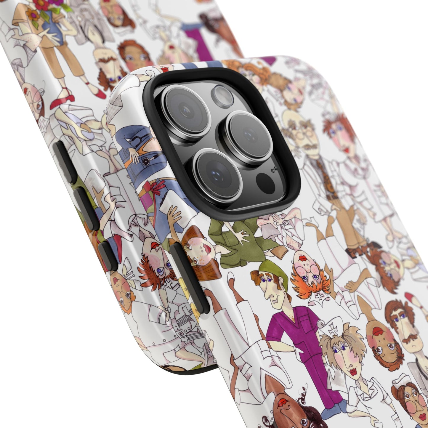 Diverse Nurse White Phone Case