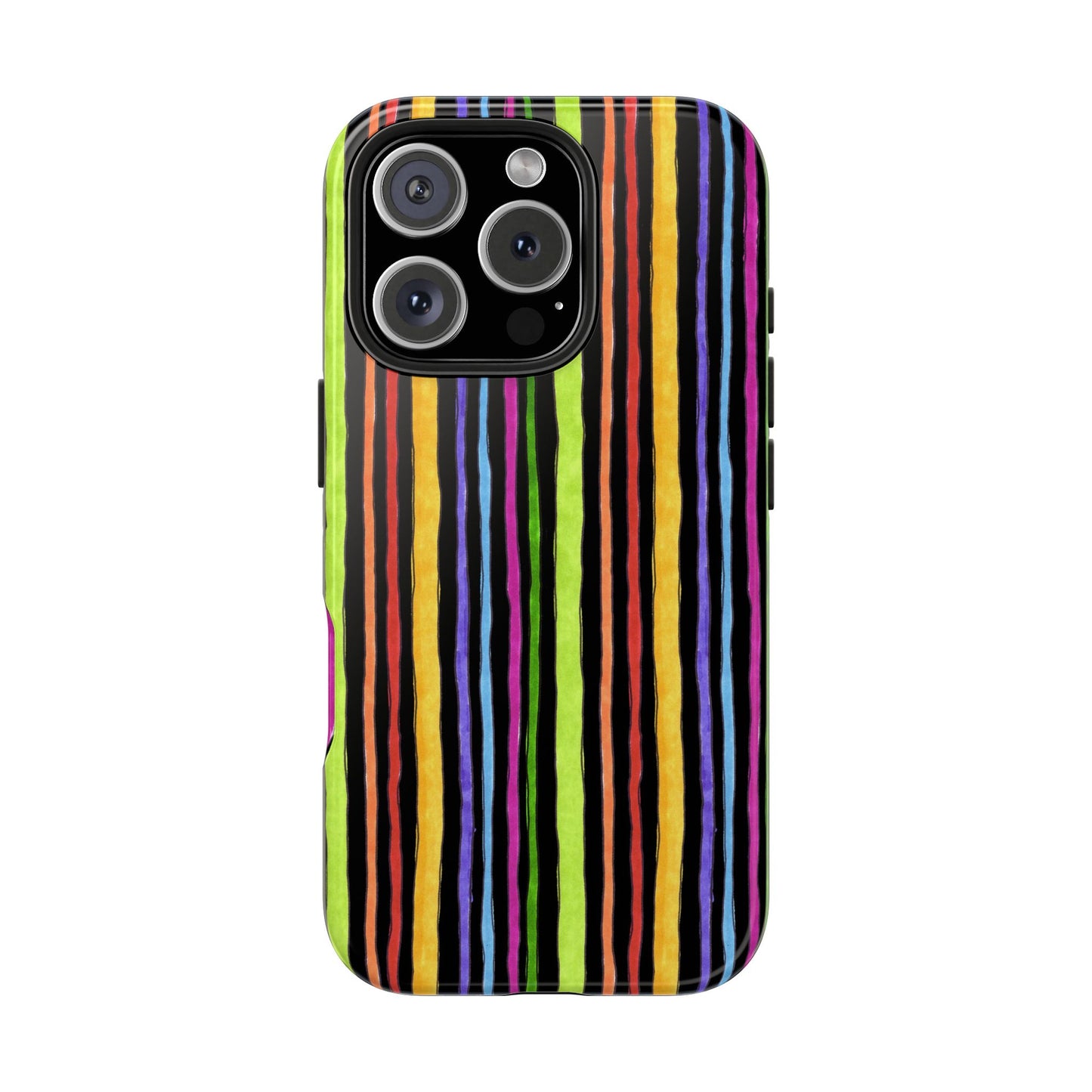 Stripe Fancy Black Phone Case