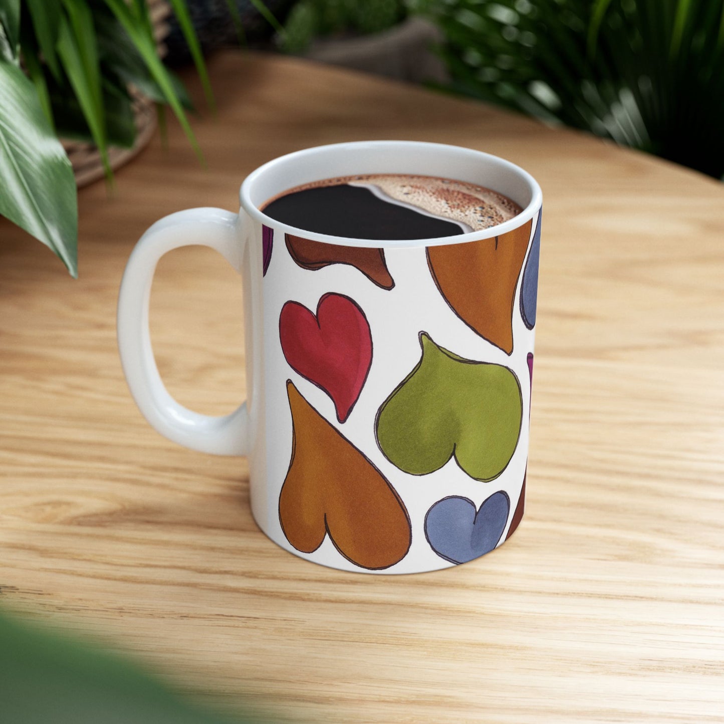 Big Hearted White Cup