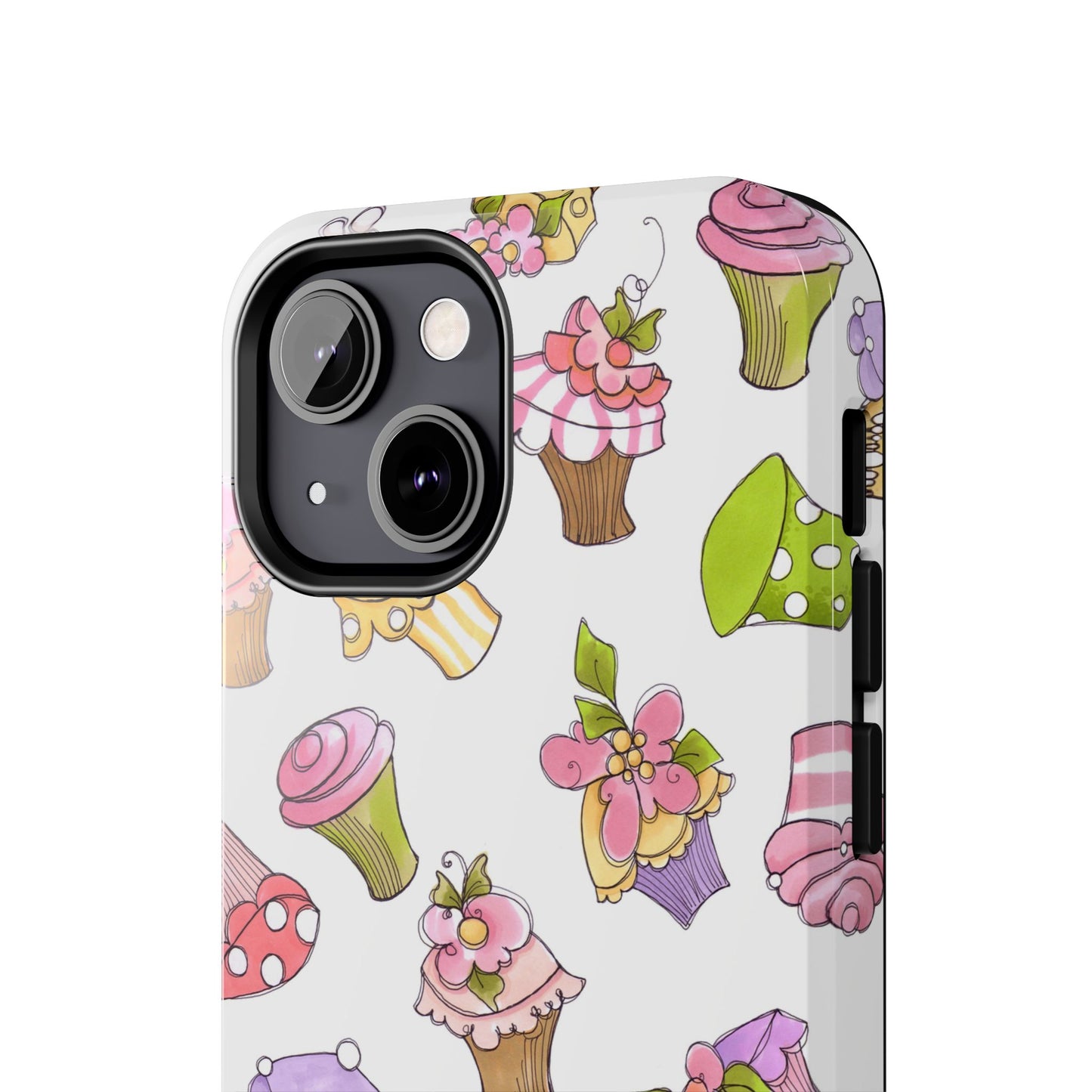 Cupcake Toss White Phone Case