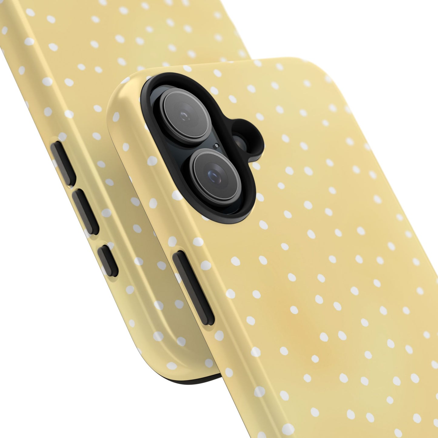Petite Dots Sunshine / White Phone Case