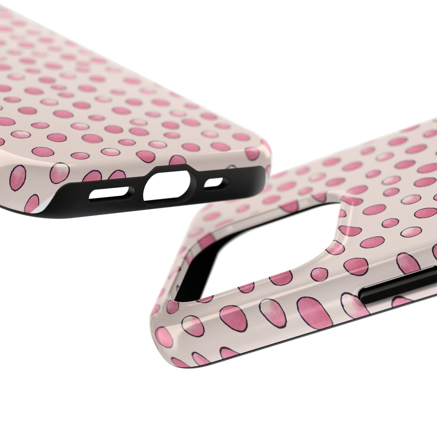 Egg Dots Vanilla / Pink Phone Case
