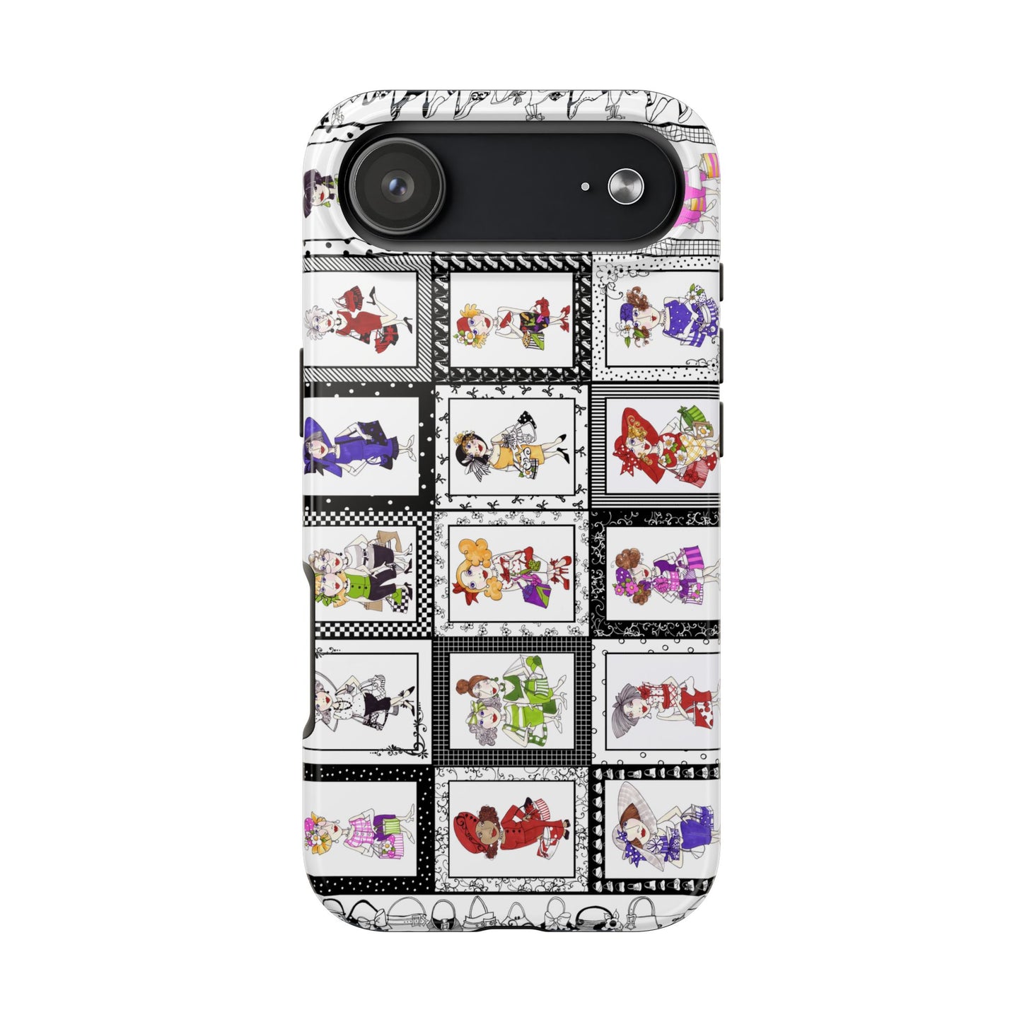 Gone Shopping White / Black Phone Case