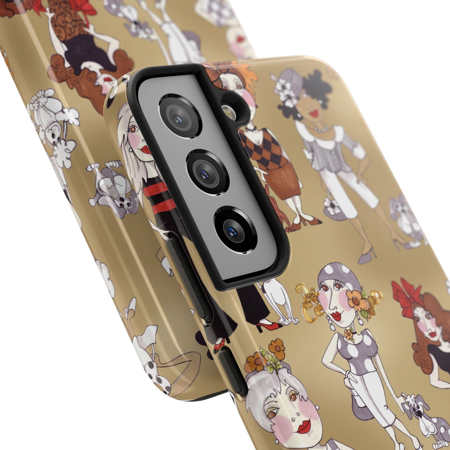 Dog Ladies Tan Phone Case