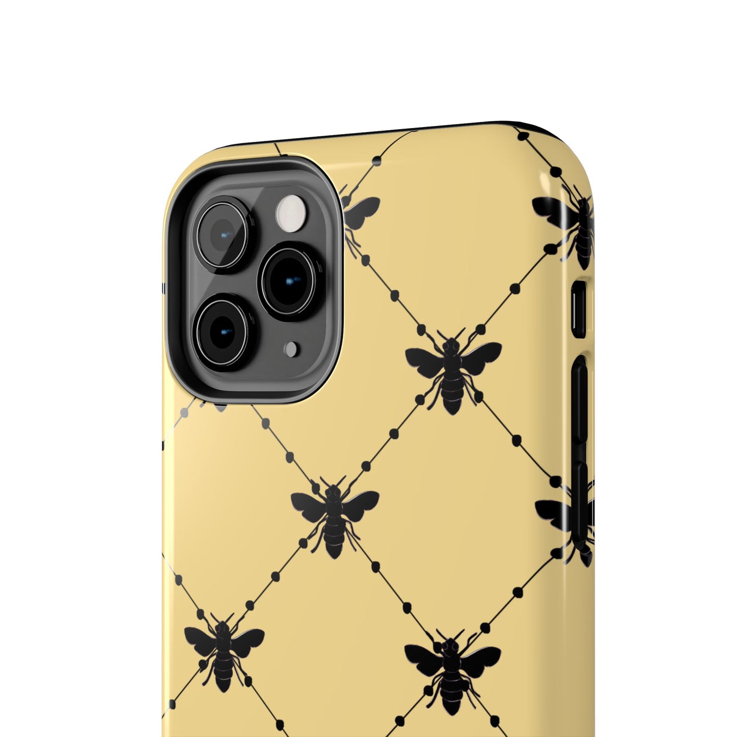 Beaded Bees Yellow Phone Case