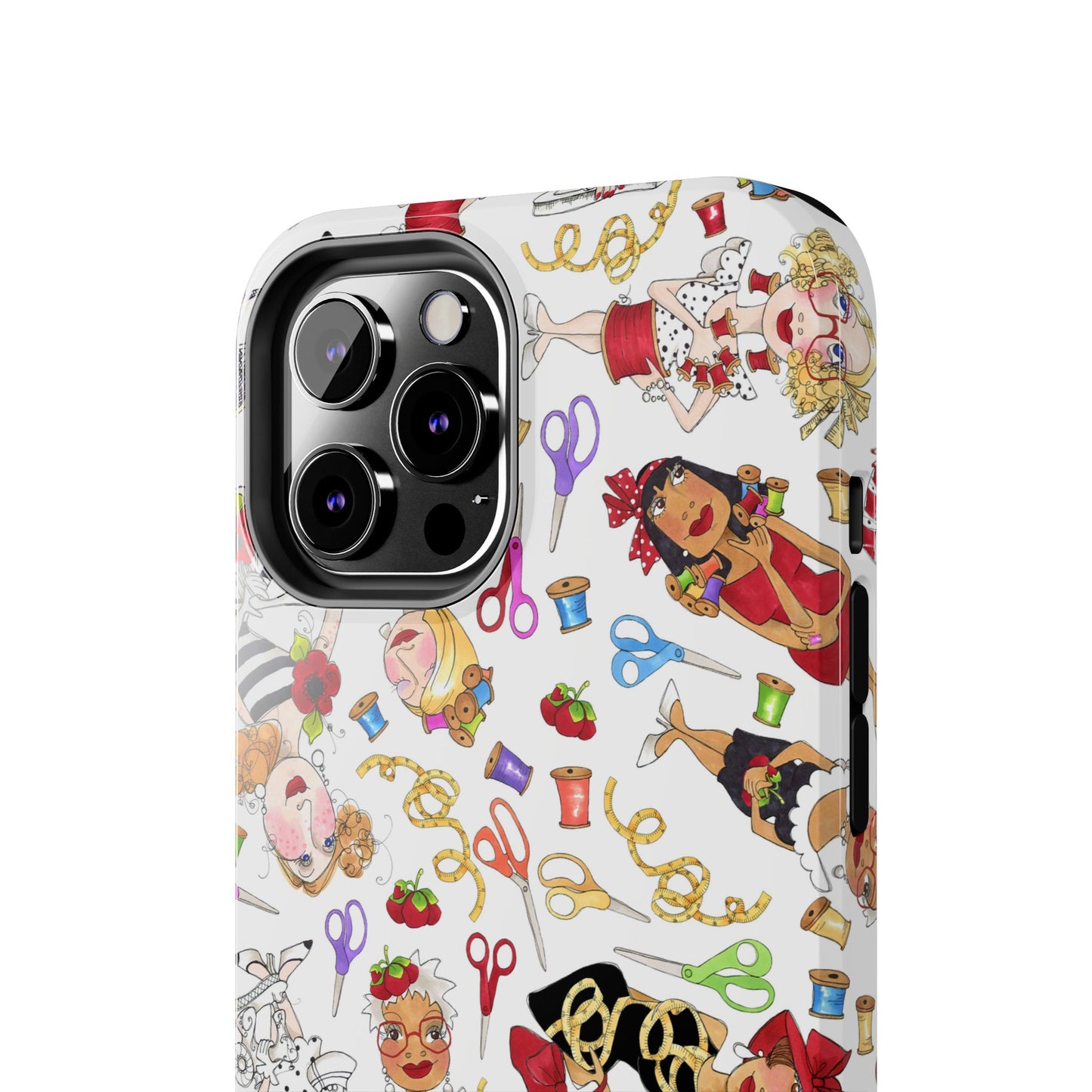 Sew Tossed White Phone Case