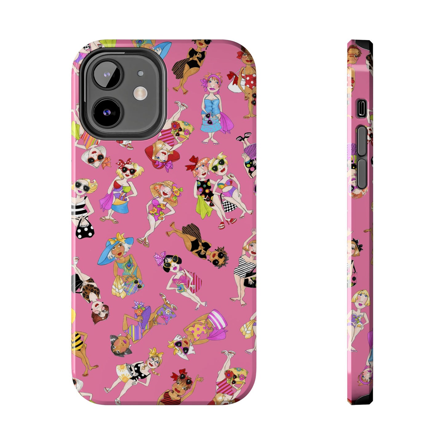 Tossed Beauties Pink Phone Case