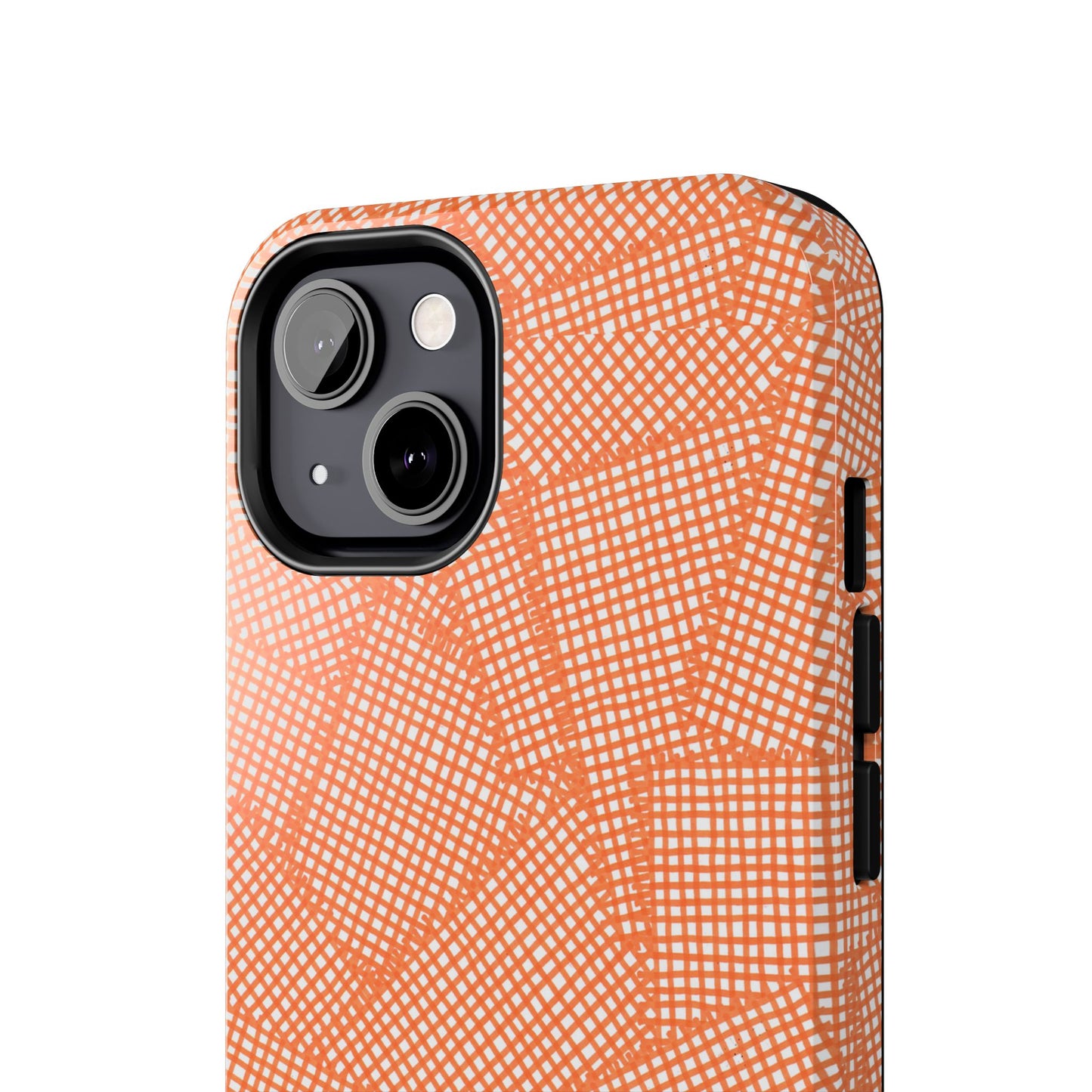 Check Patch Large Orange Phone Case