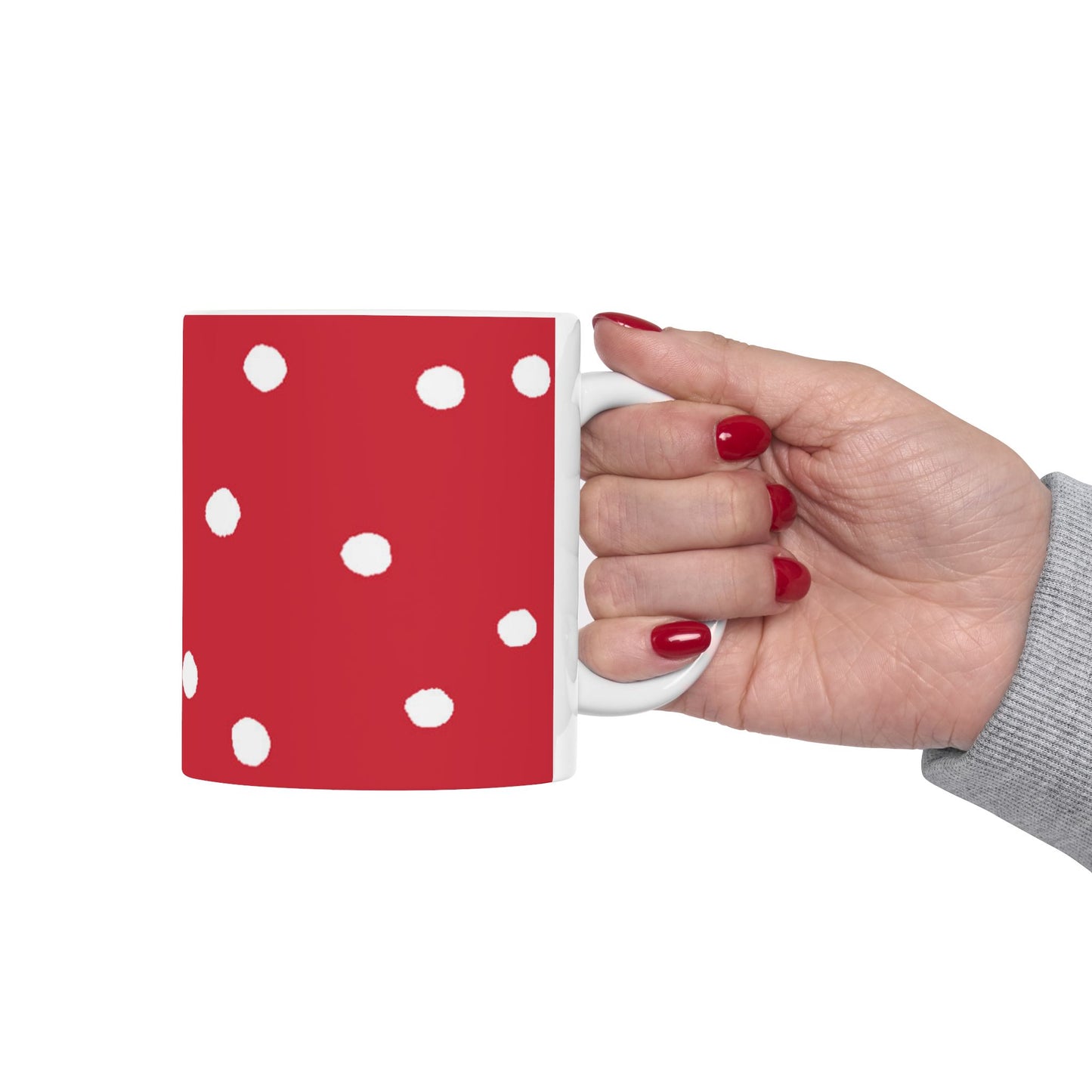 Dinky Dots Red / White Cup