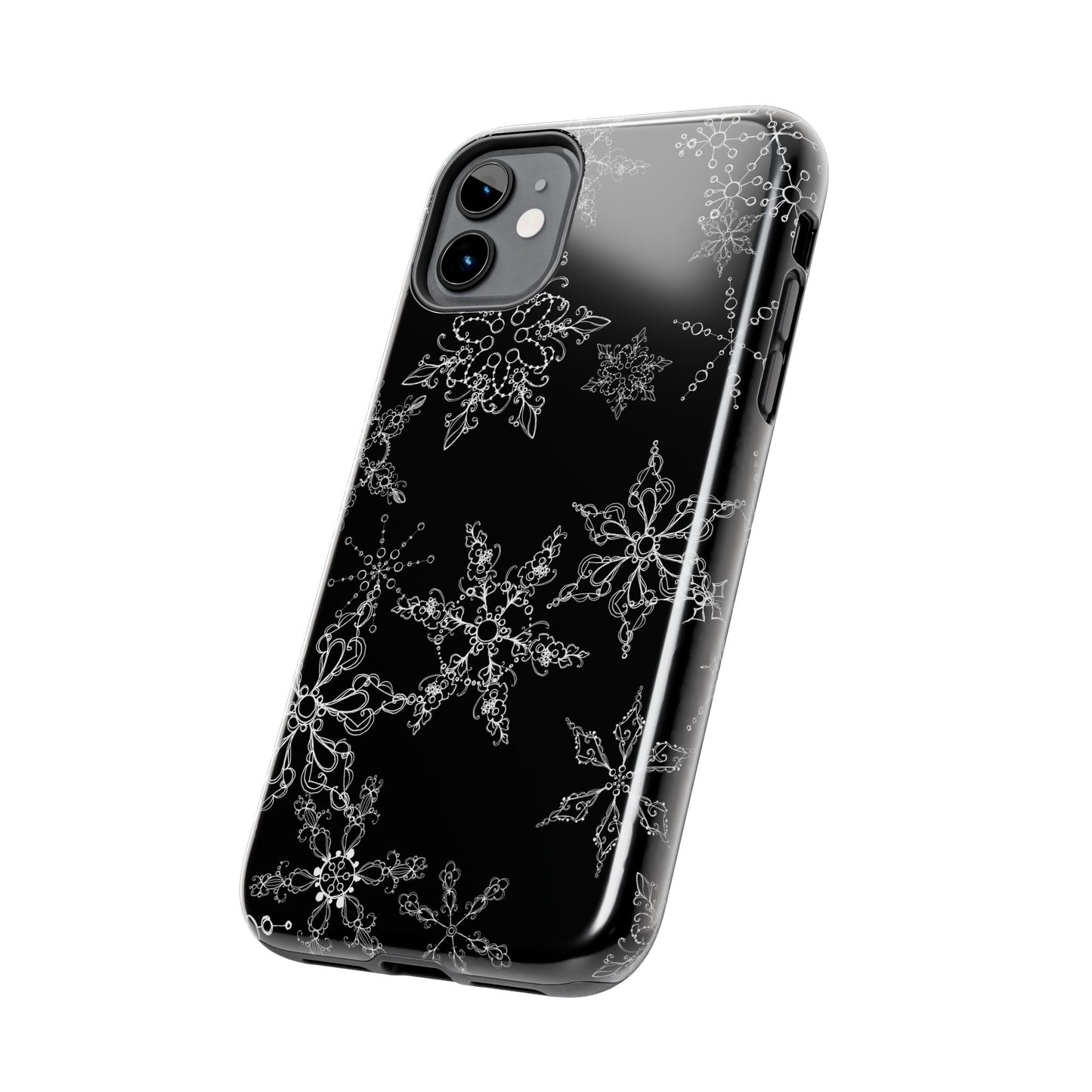 Random Flakes Black Phone Case