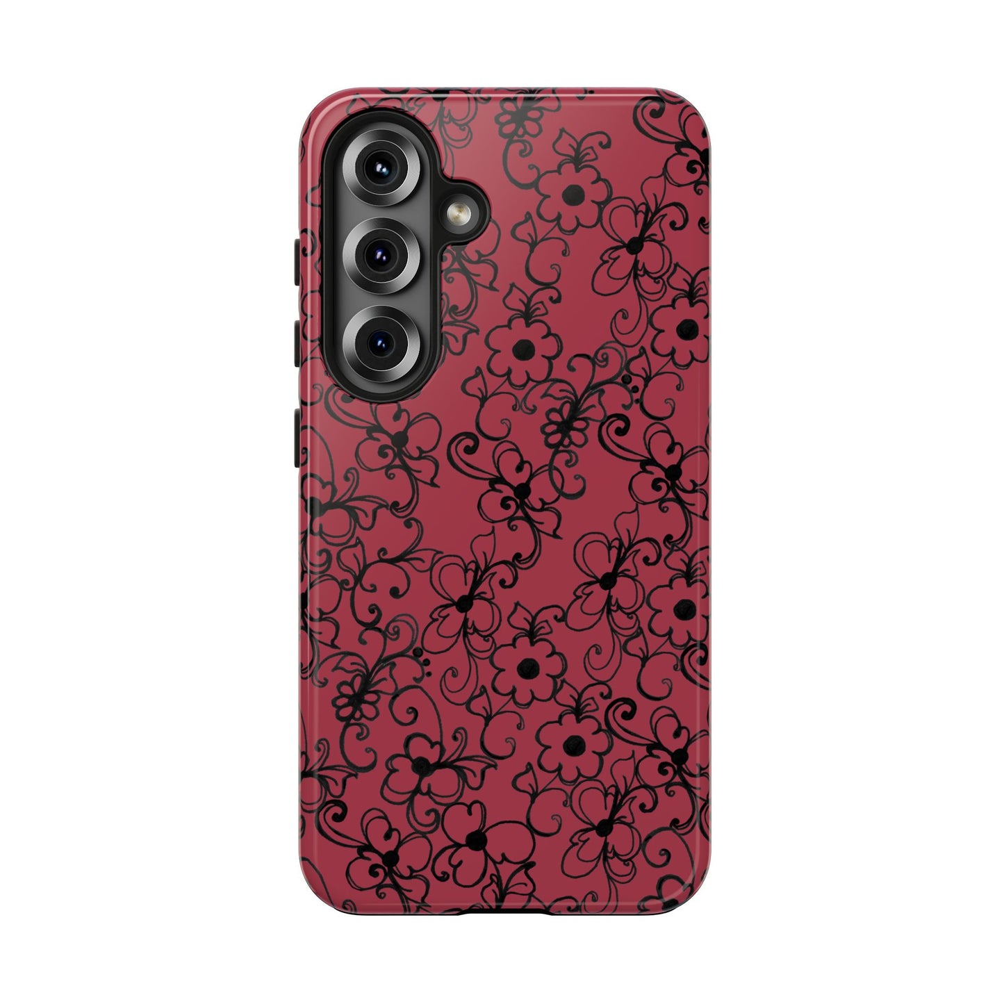 Daisy Jungle Red Phone Case