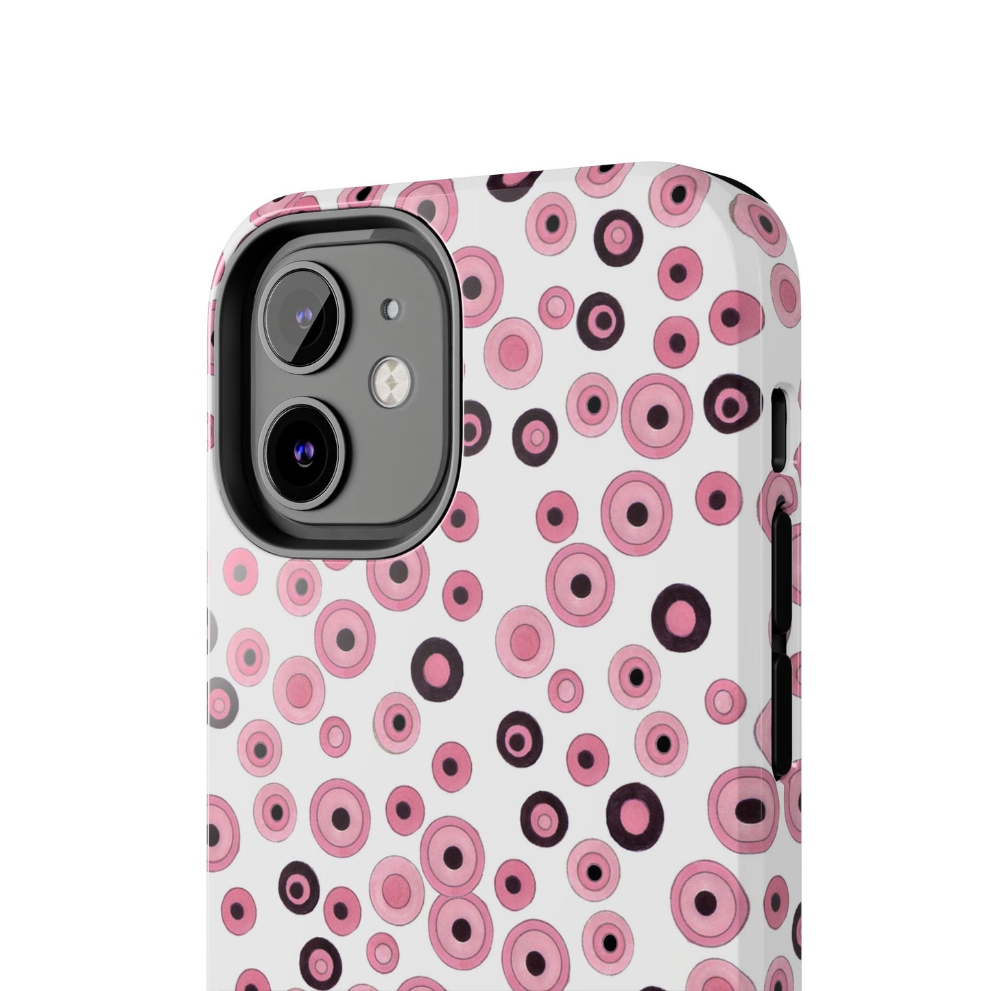 Dots White / Pink Phone Case