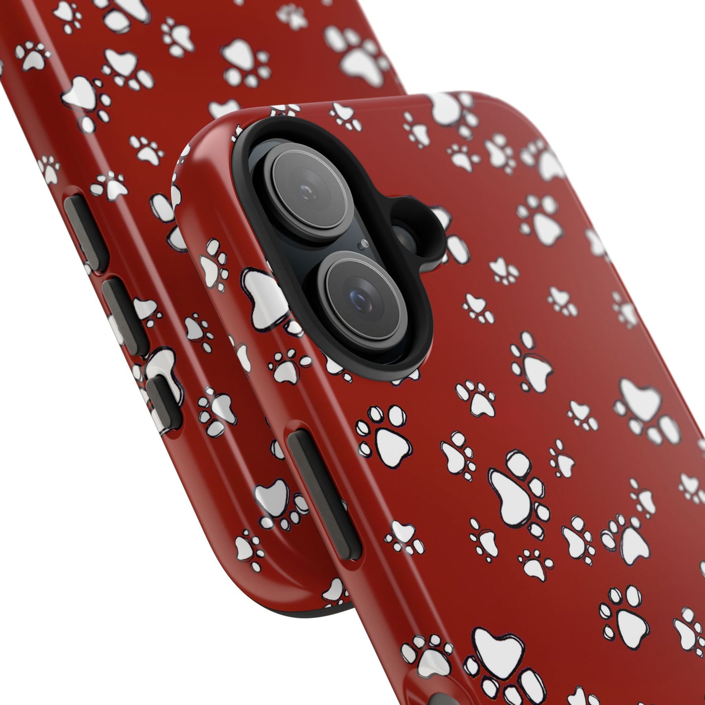 Paw Flakes Red Phone Case