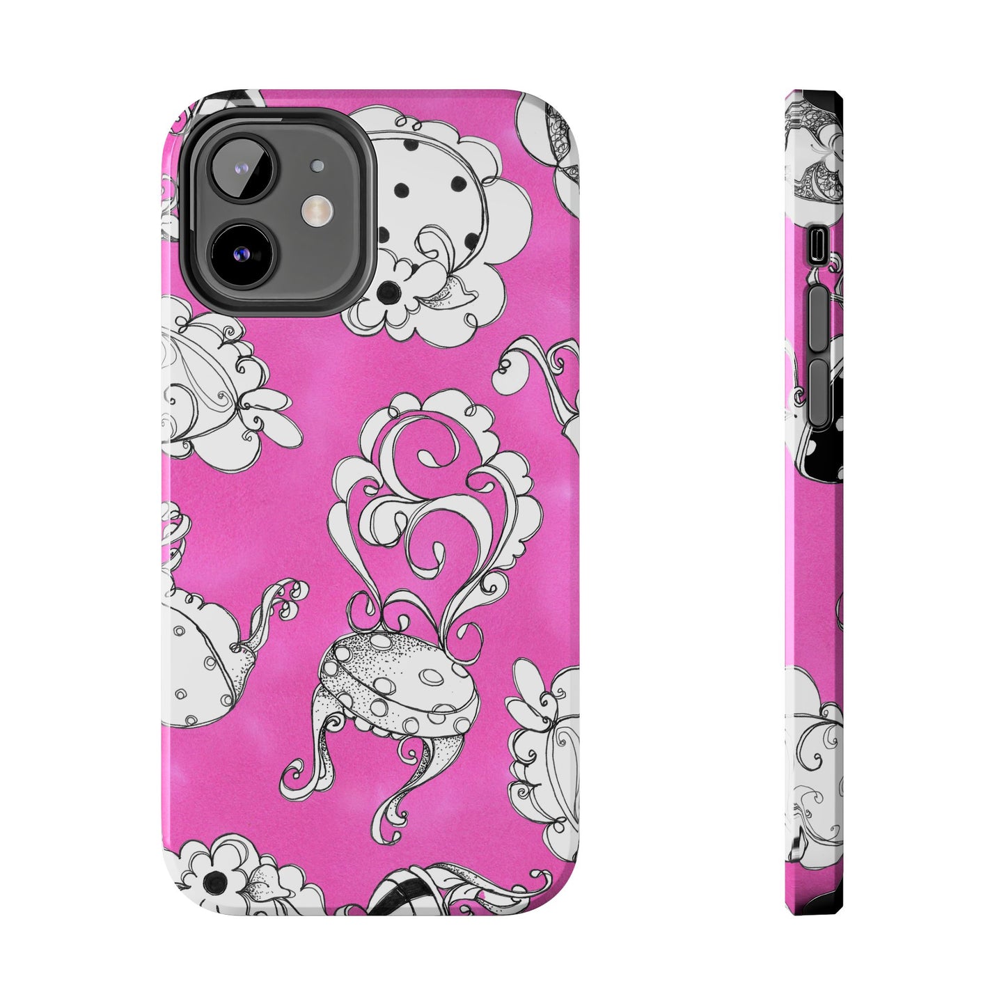 Bistro Chairs Pink Phone Case