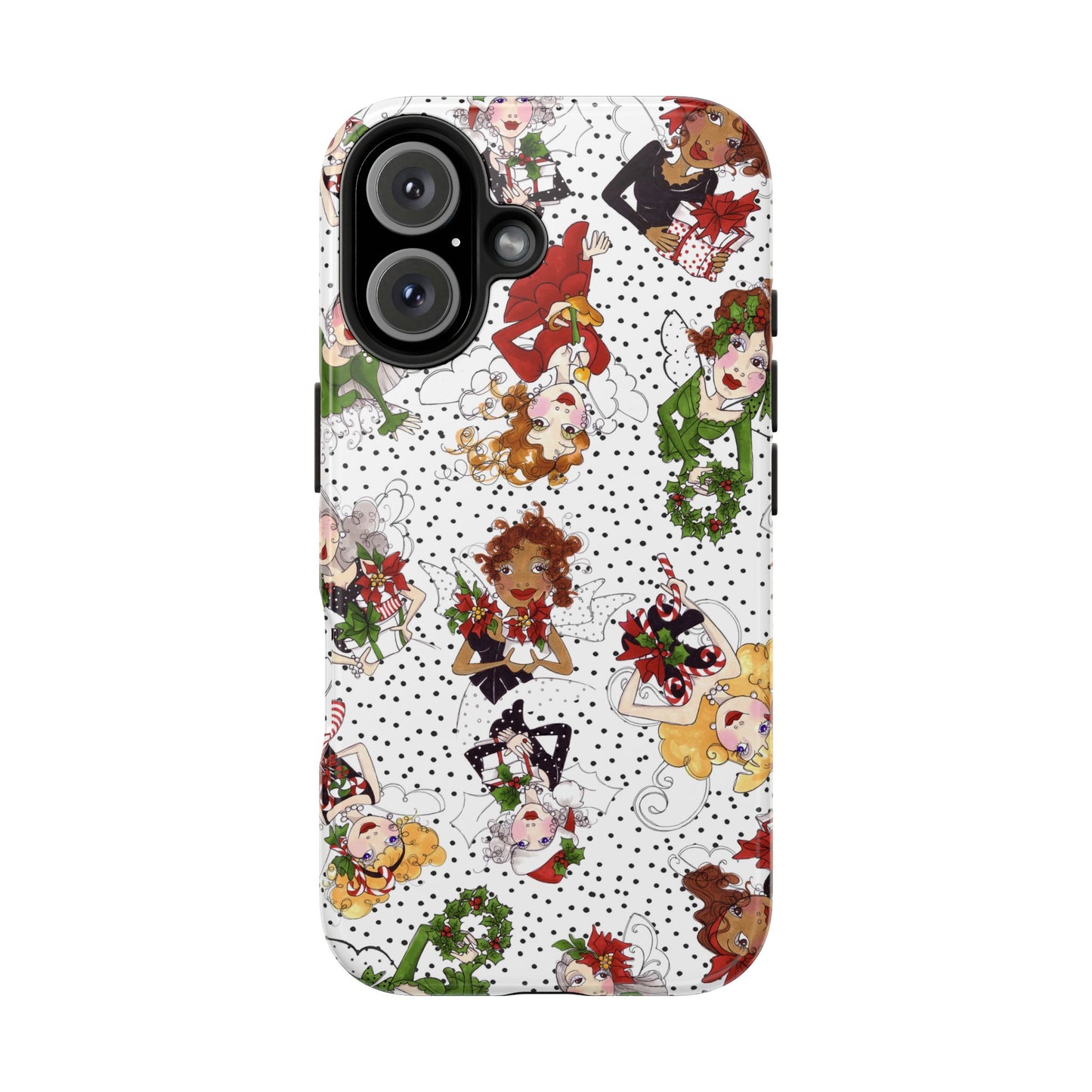 Fairy Toss White / Black Phone Case