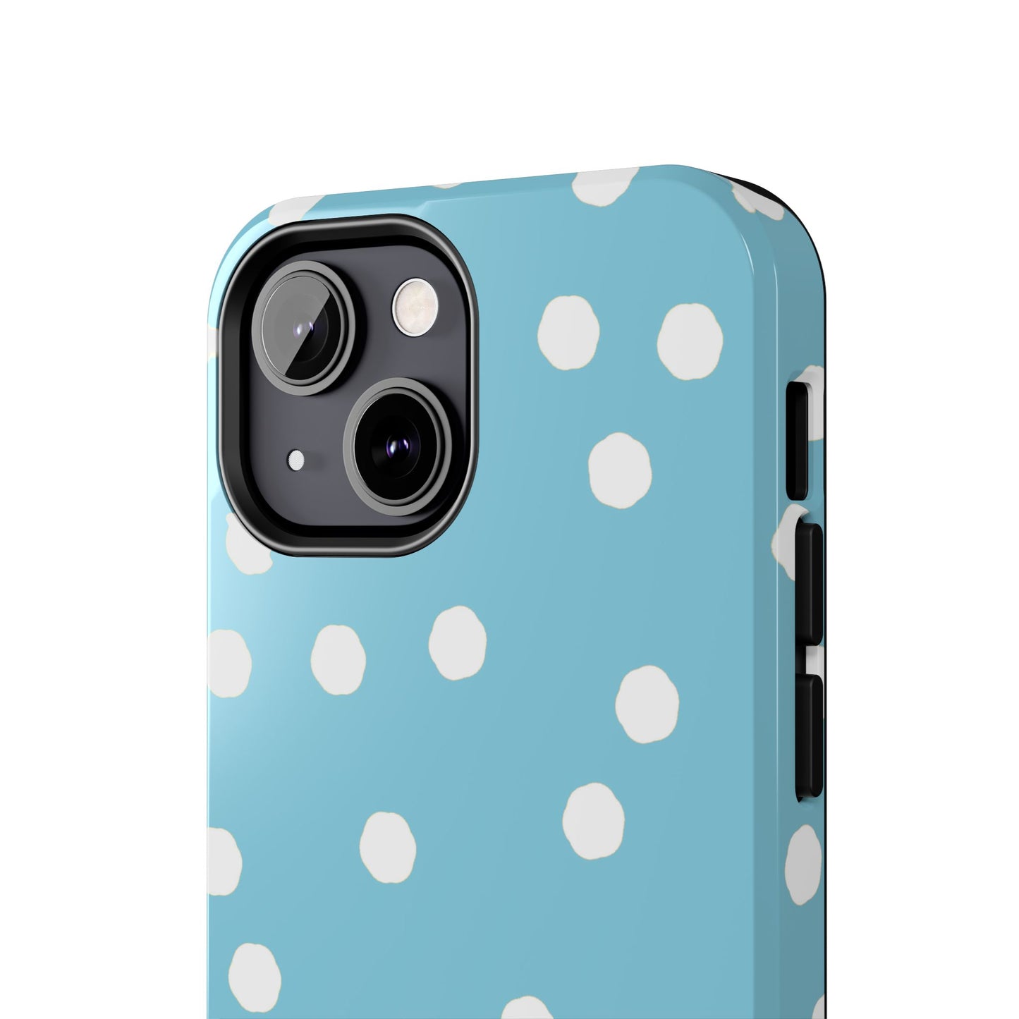Jumbo Dots Turquoise / White Phone Case