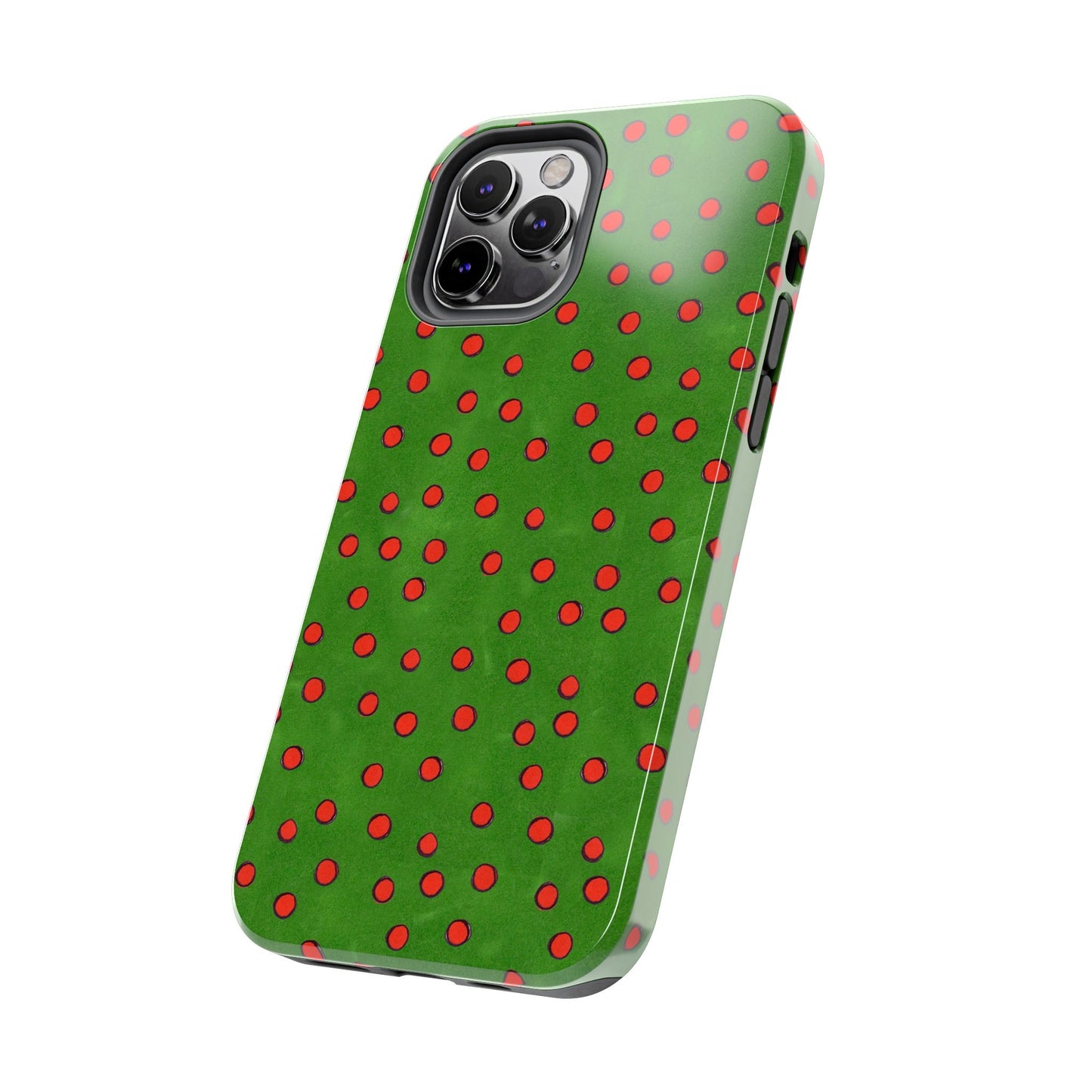 Dinky Dots Green / Red Phone Case