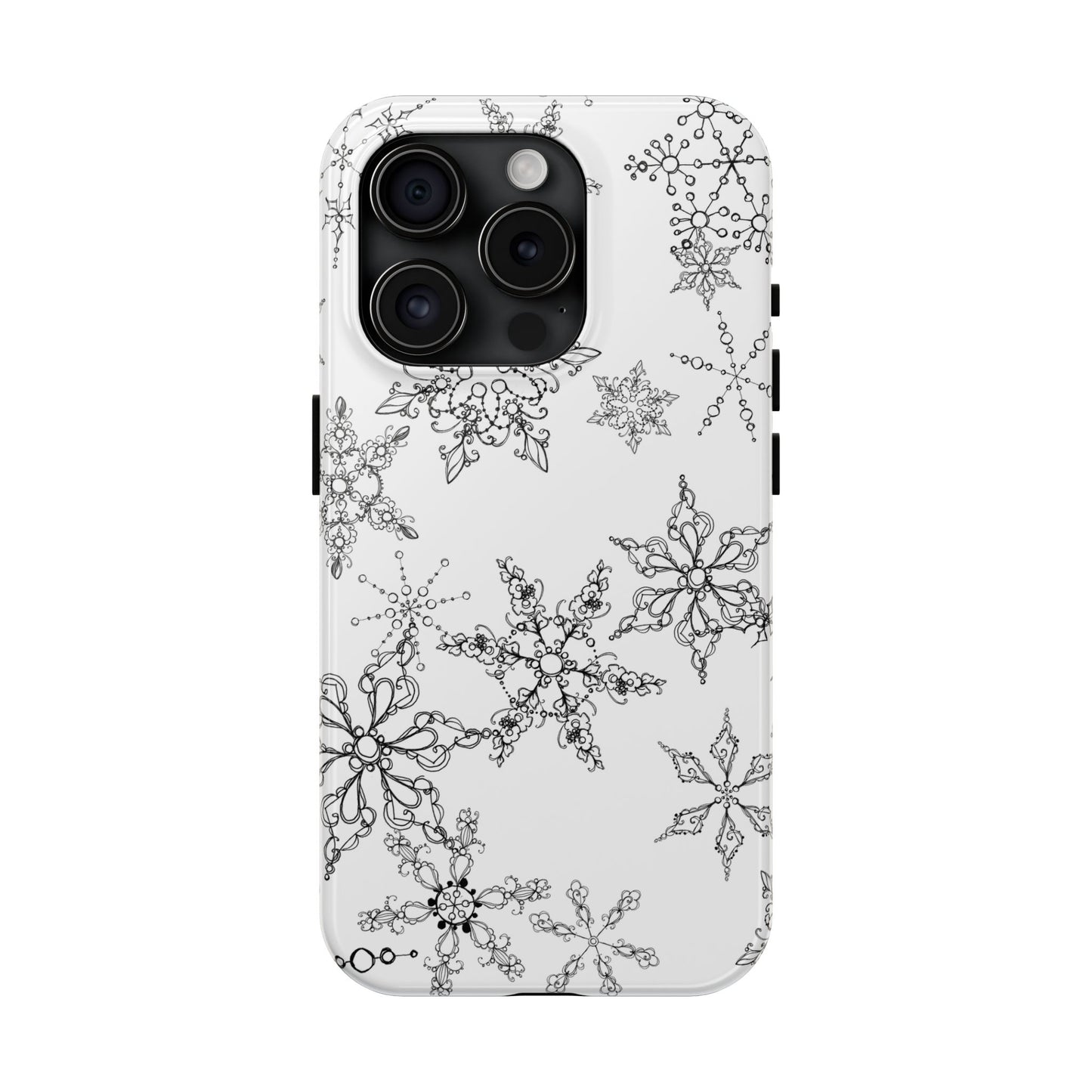 Random Flakes White Phone Case