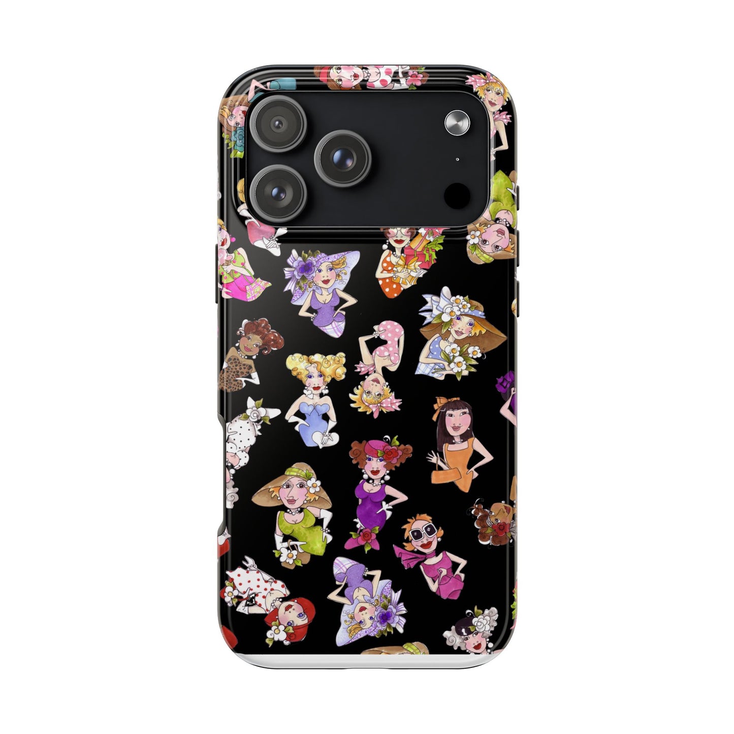 Fast Women Tossed Black Phone Case