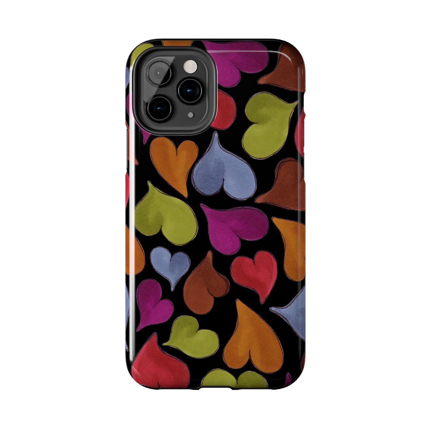 Big Hearted Black Phone Case