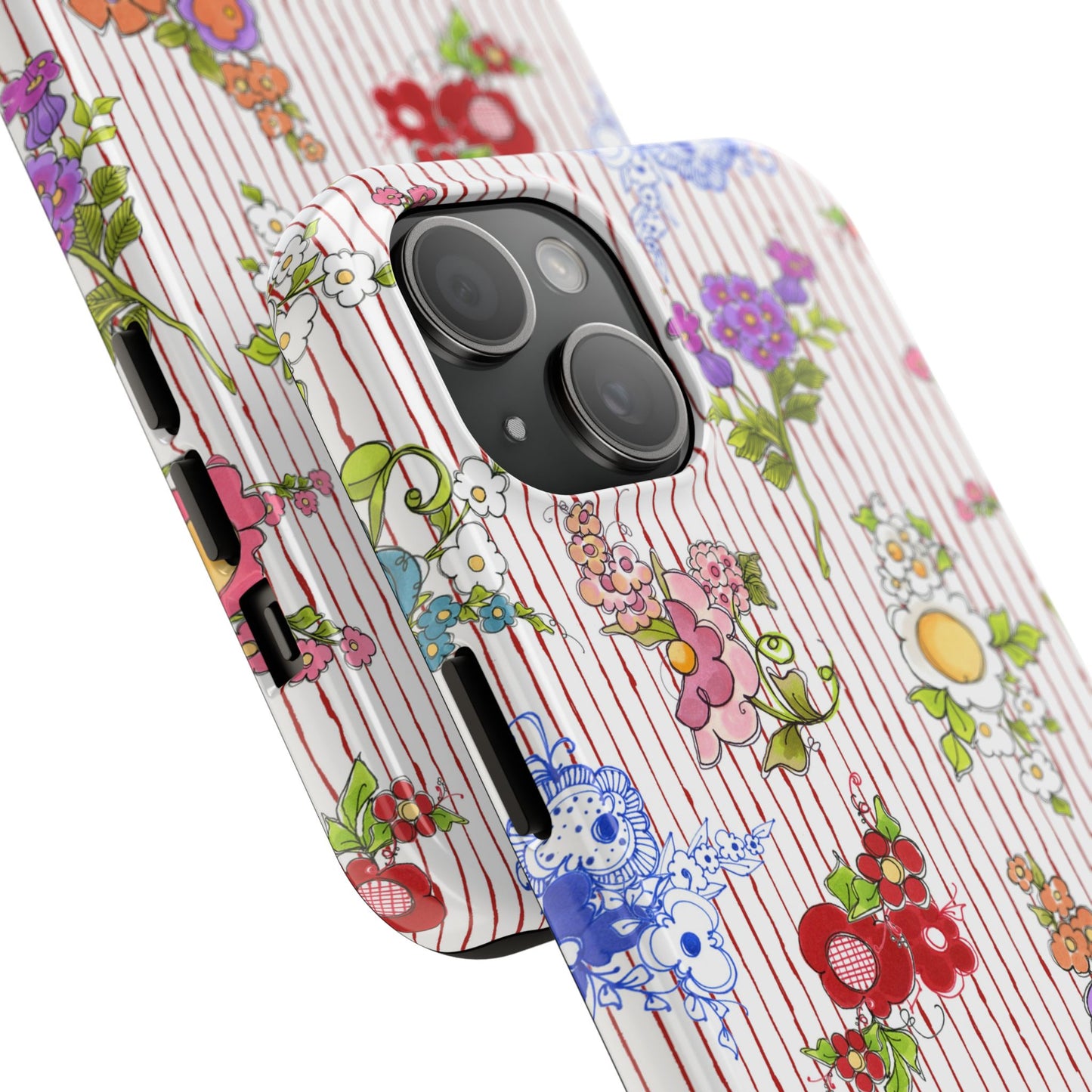 Mixed Bouquets Red / White Phone Case