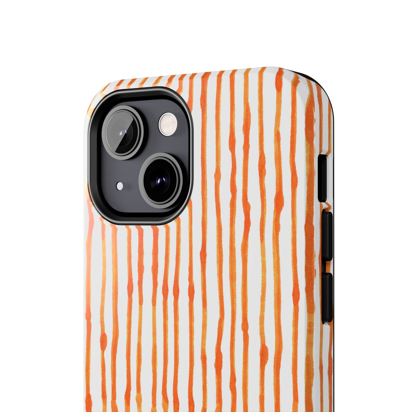 Faux Seersucker Orange / White Phone Case